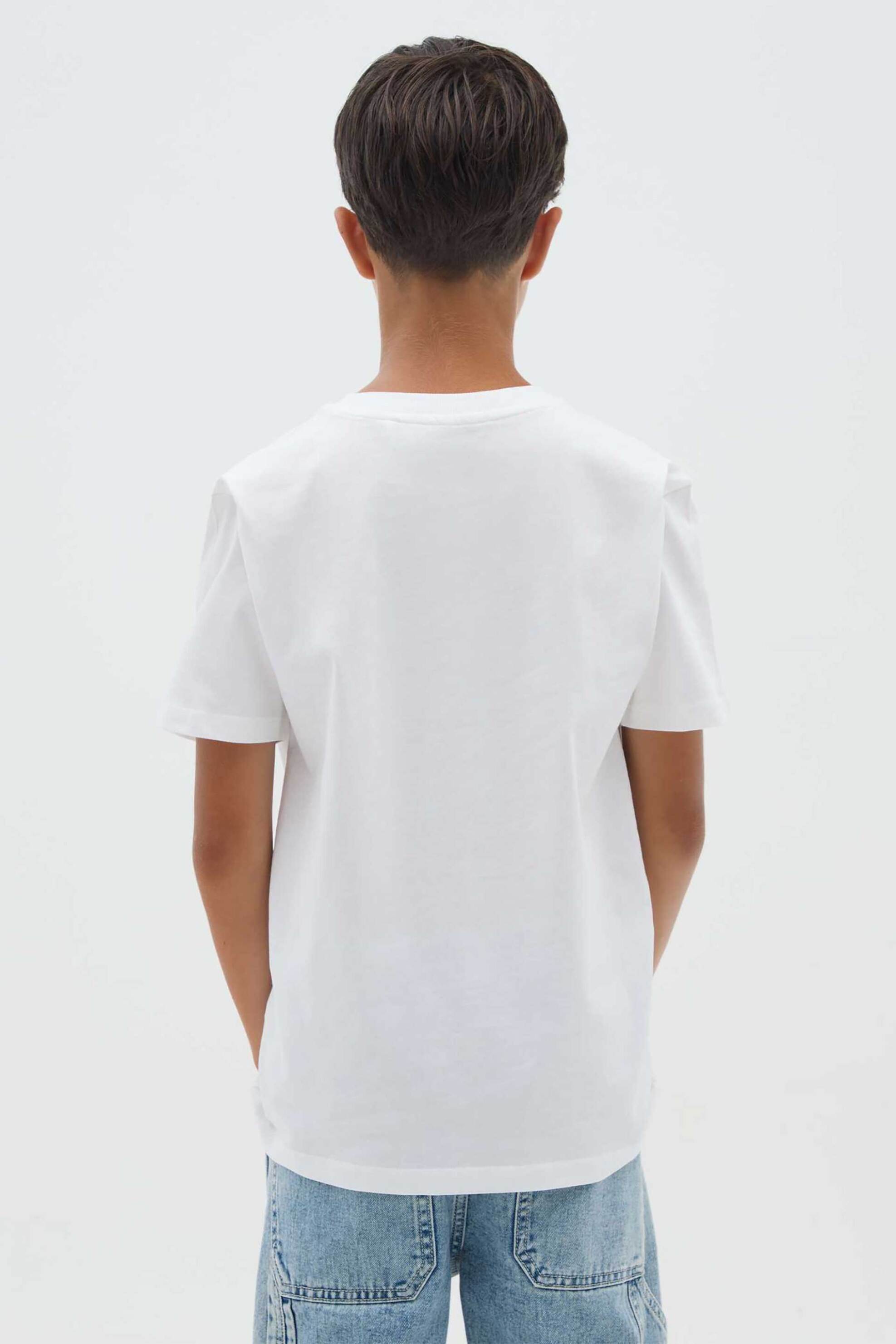 OVS παιδικό T-shirt με τσέπη στο στήθος - 002445831 Λευκό φωτογραφία