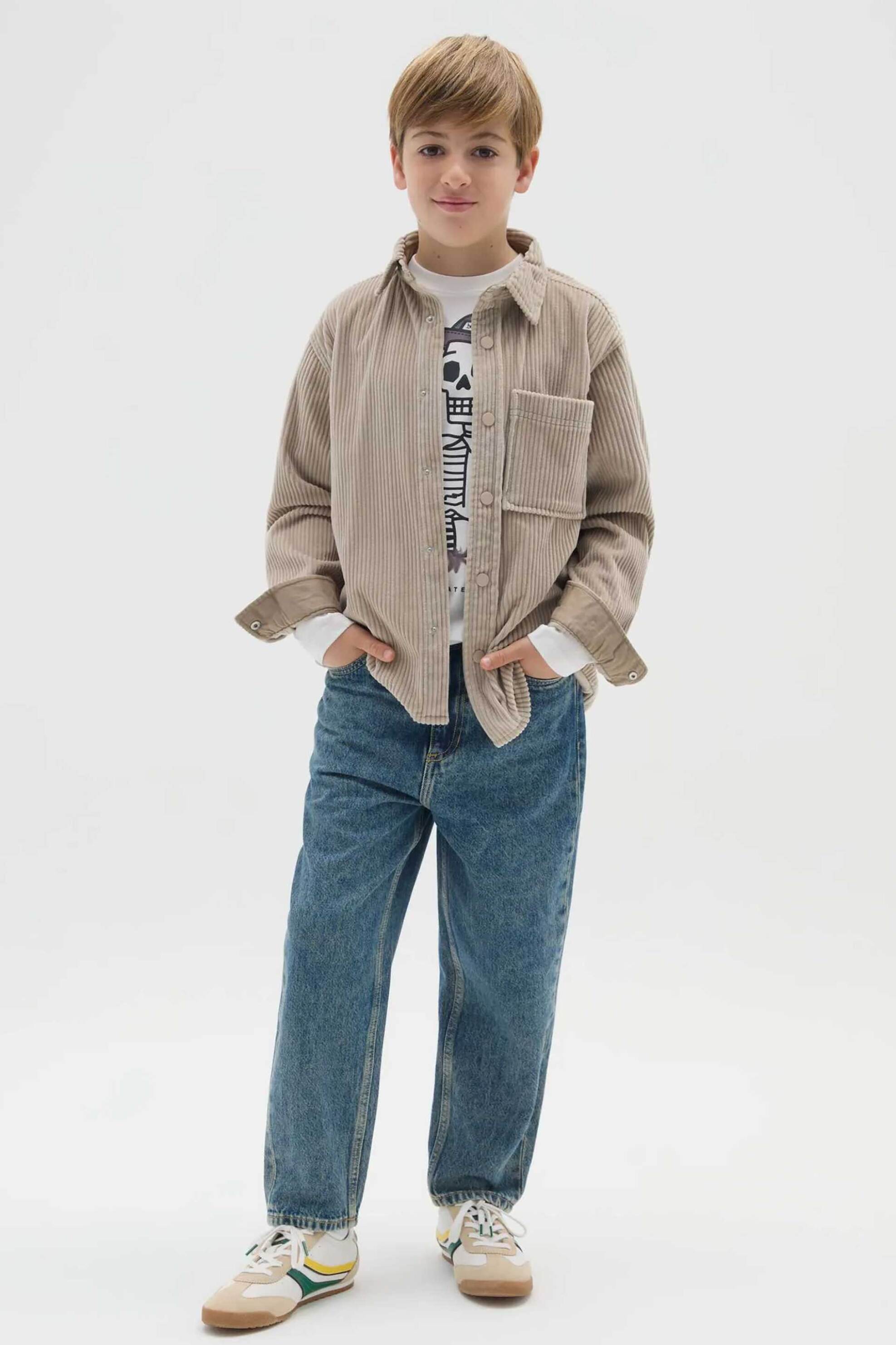 OVS παιδικό τζιν παντελόνι πεντάτσεπο Relaxed Fit - 002463831 Denim Blue