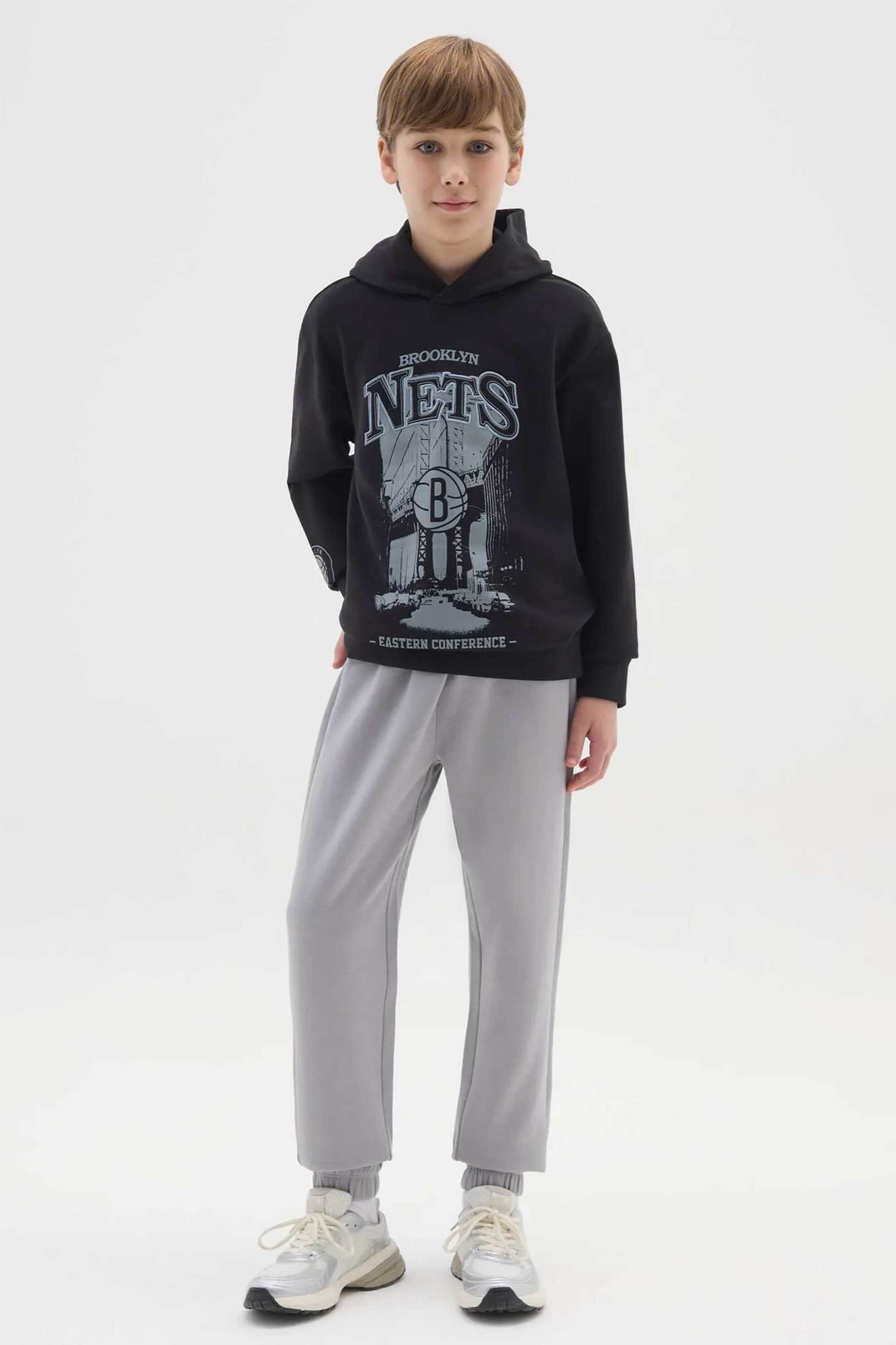 OVS παιδικό παντελόνι φόρμας μονόχρωμο Regular Fit - 002475853 Γκρι