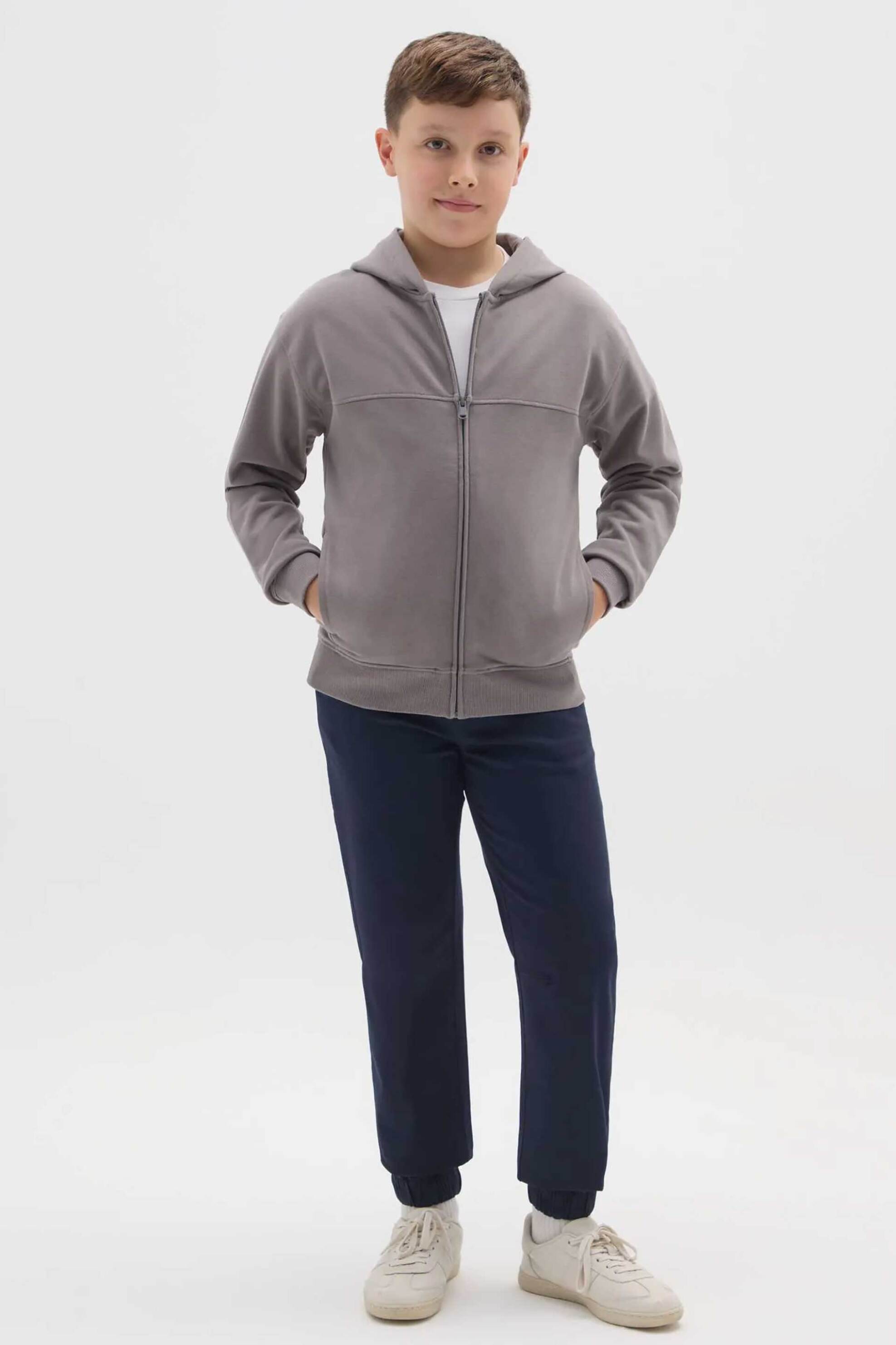 OVS παιδικό παντελόνι φόρμας μονόχρωμο Regular Fit - 002463852 Μπλε Σκούρο