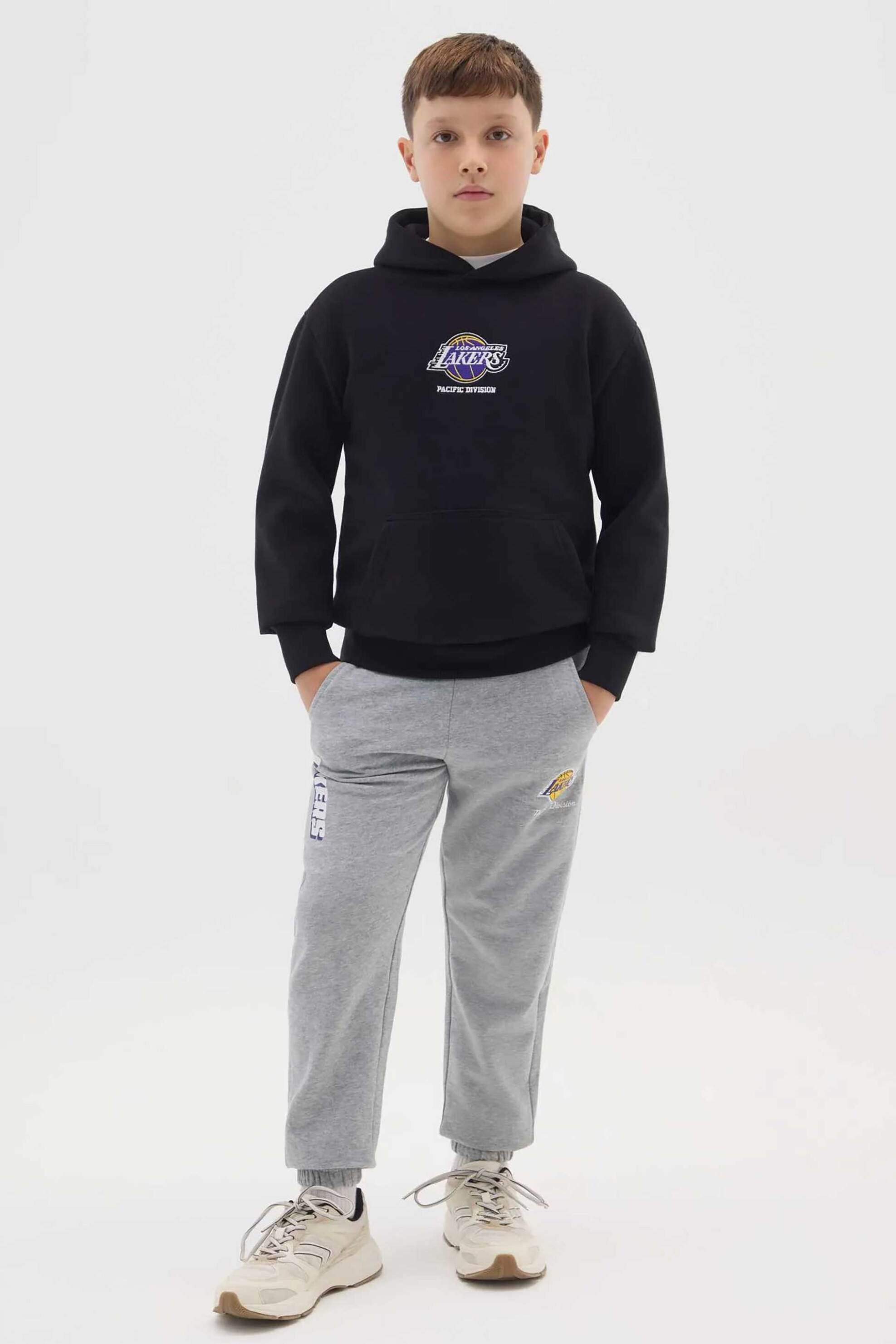 OVS παιδικό παντελόνι φόρμας μονόχρωμο Regular Fit - 002465676 Γκρι