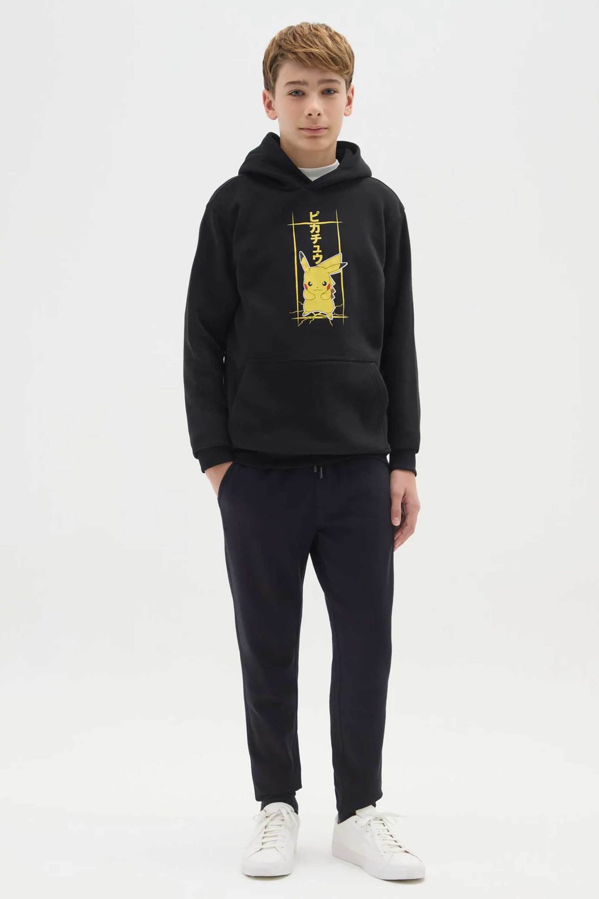 OVS παιδικό παντελόνι φόρμας μονόχρωμο Regular Fit - 002475893 Μαύρο