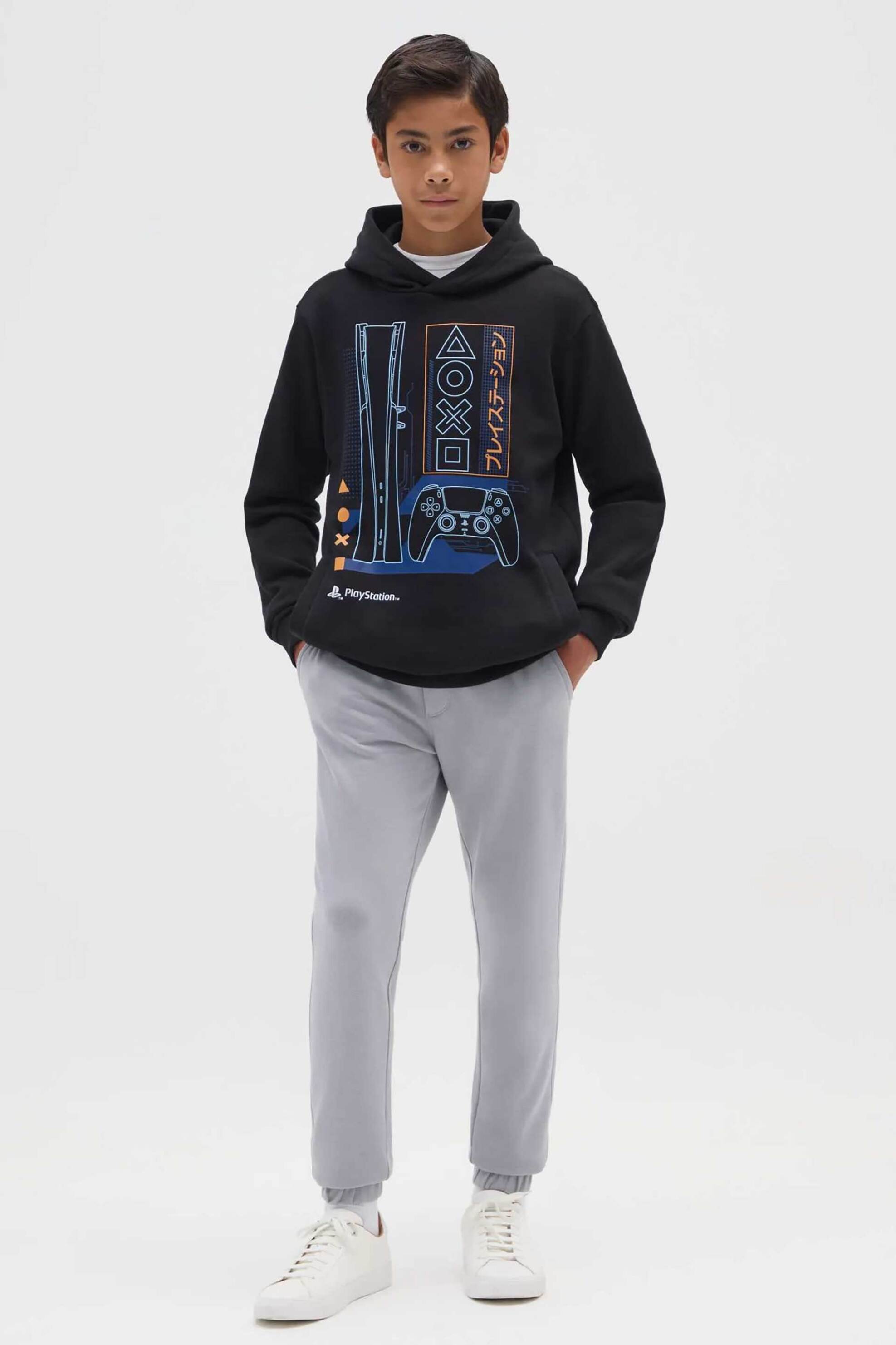 OVS παιδικό παντελόνι φόρμας μονόχρωμο Regular Fit - 002475898 Γκρι