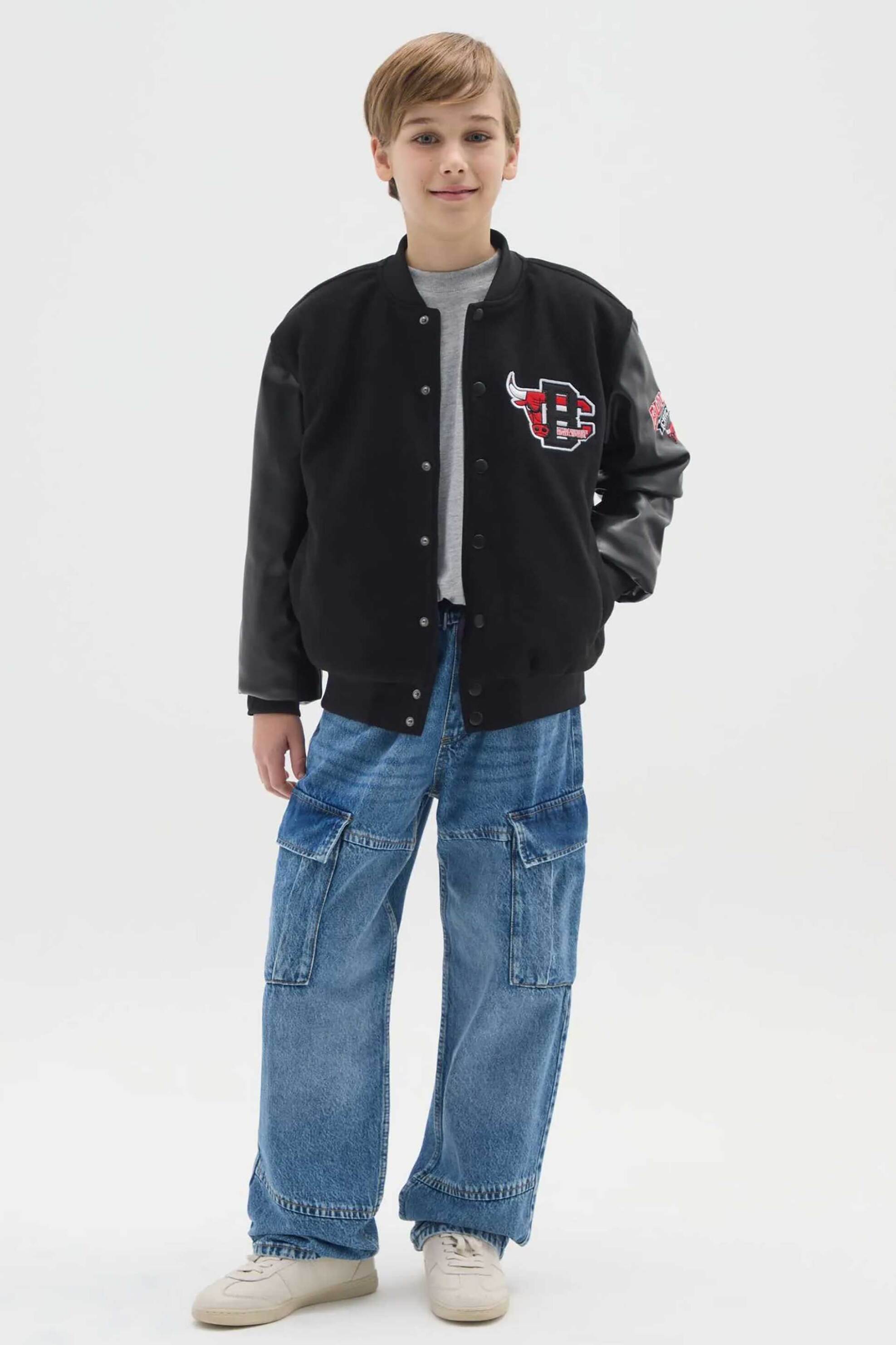 OVS παιδικό τζιν παντελόνι πεντάτσεπο με ελαστική μέση Regular Fit - 002485192 Denim Blue