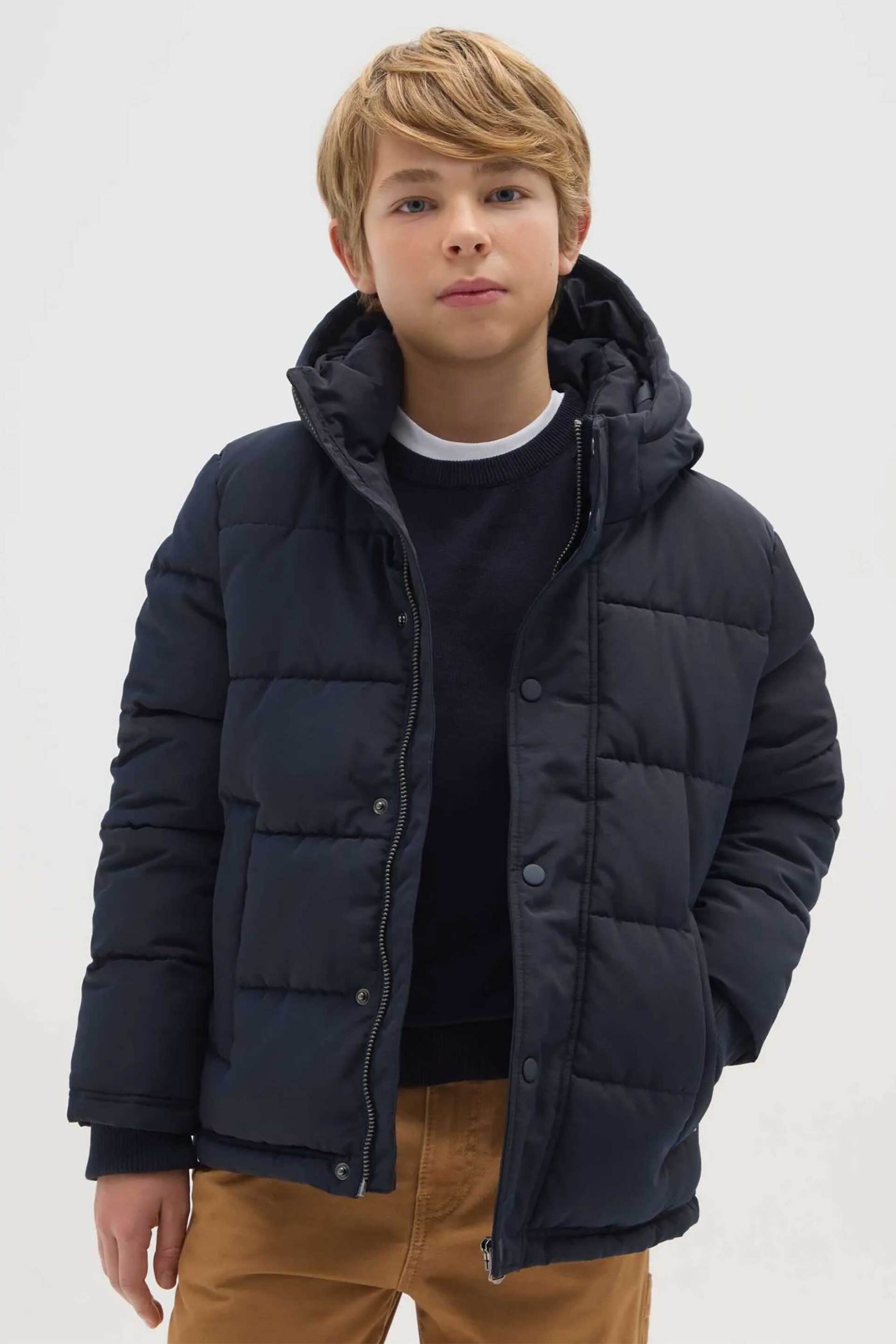 OVS παιδικό μπουφάν με καπιτονέ σχέδιο Regular Fit - 002468283 Μπλε Σκούρο