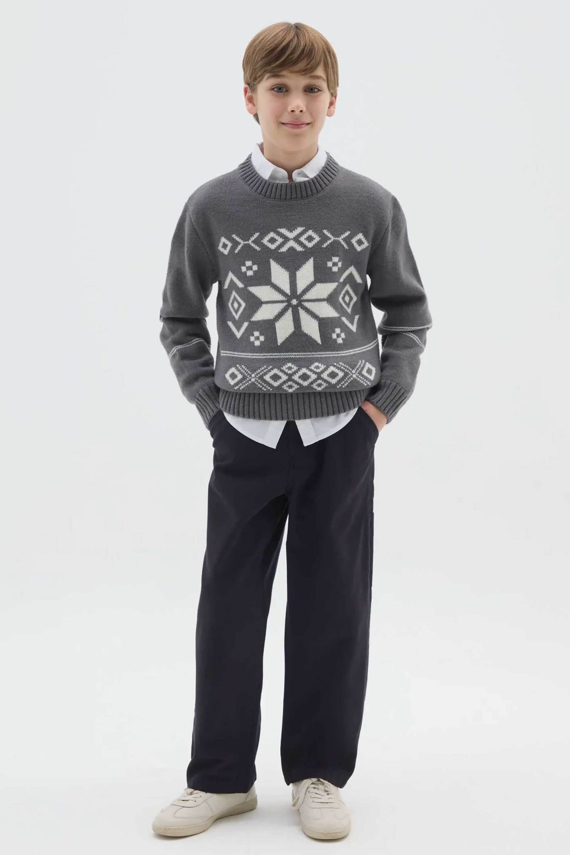 OVS παιδικό παντελόνι φόρμας μονόχρωμο Regular Fit - 002490502 Μαύρο