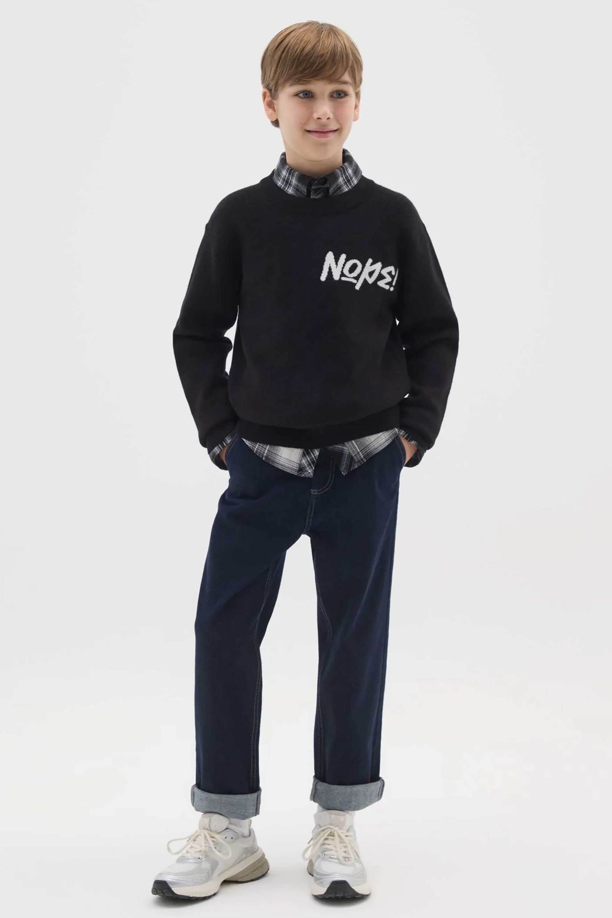 OVS παιδικό τζιν παντελόνι πεντάτσεπο Relaxed Fit - 002497649 Denim Blue Σκούρο