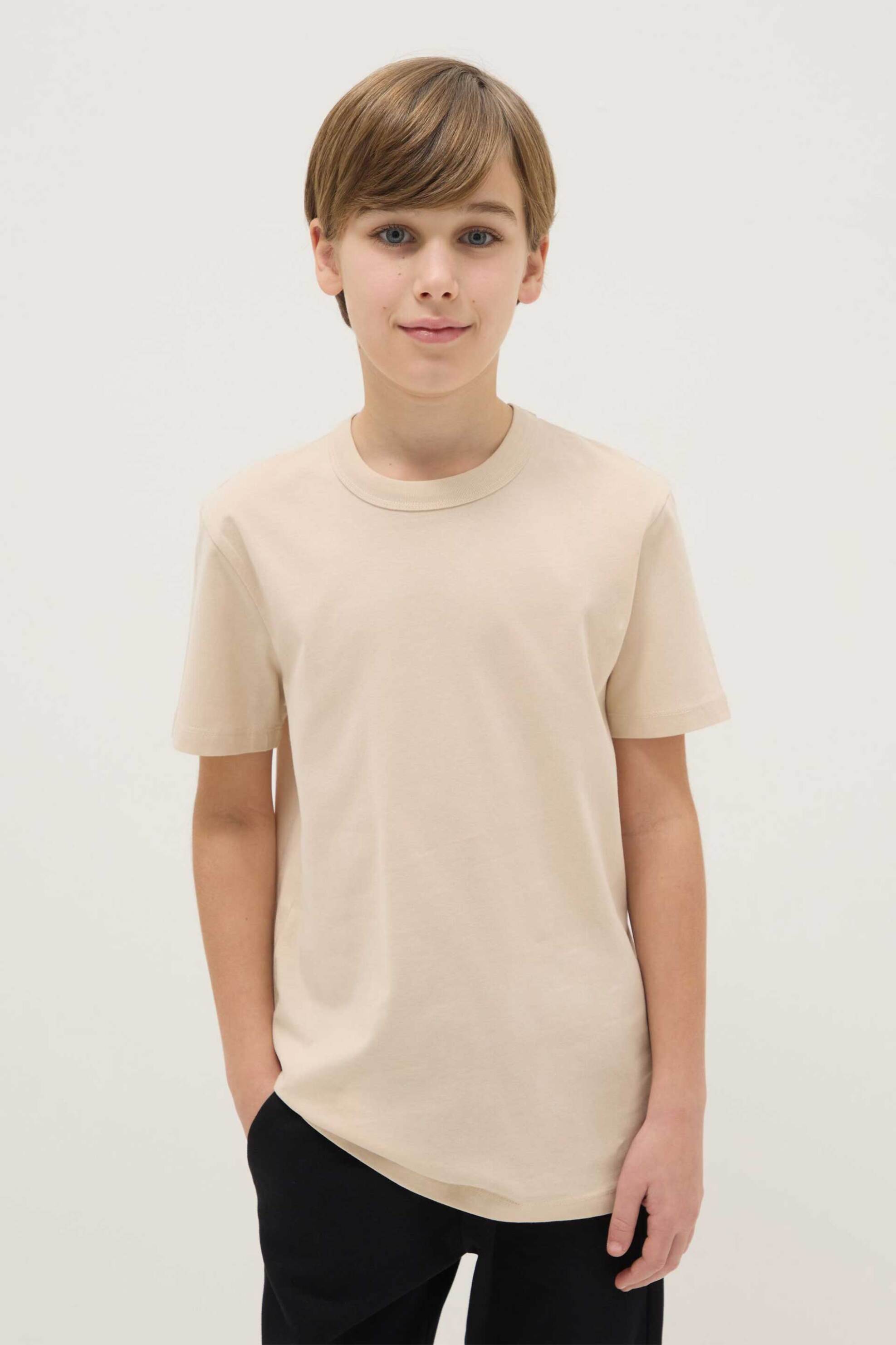 OVS παιδικό T-shirt μονόχρωμο - 002528776 Μπεζ