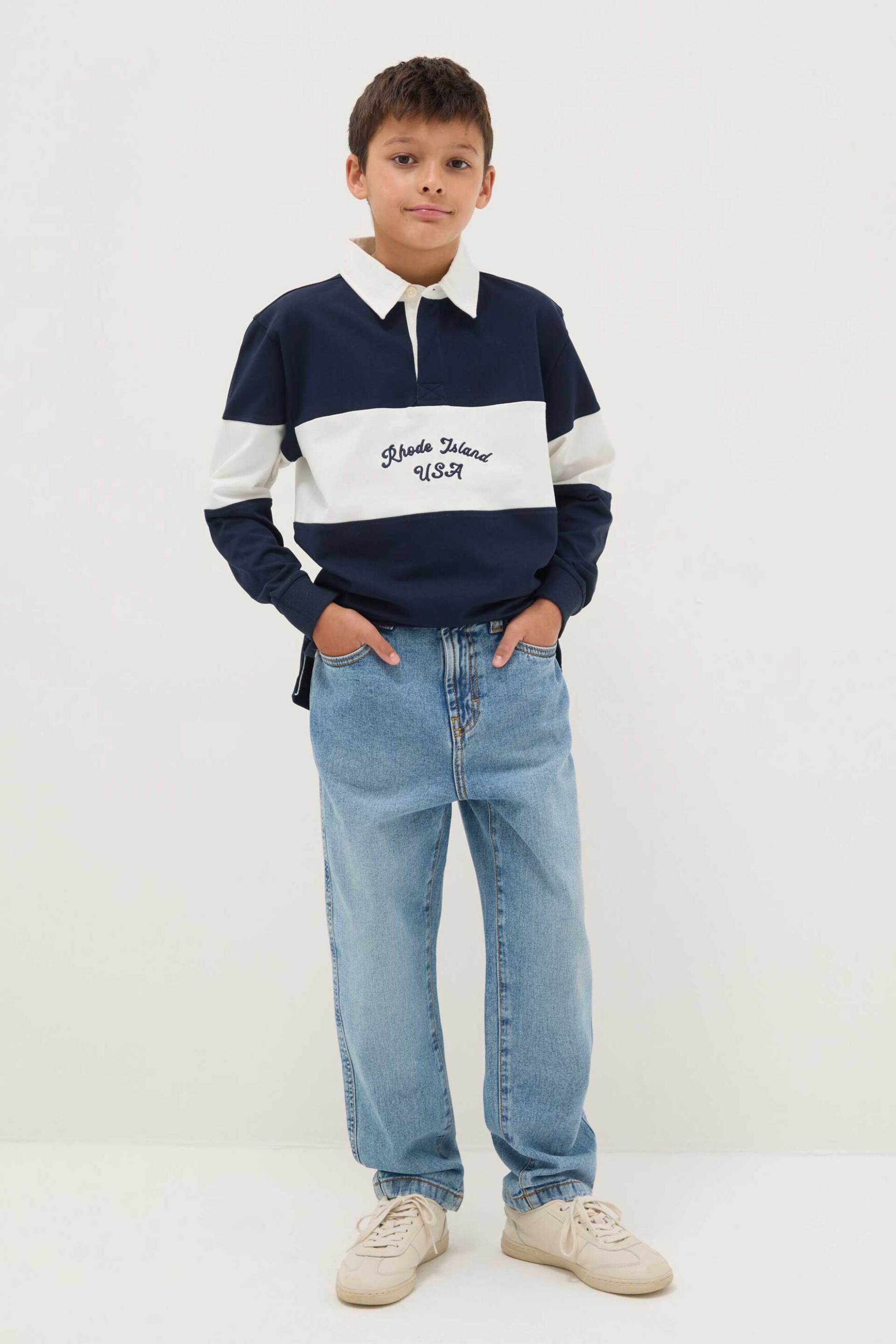 OVS παιδικό τζιν παντελόνι Regular Fit - 002552265 Denim Blue