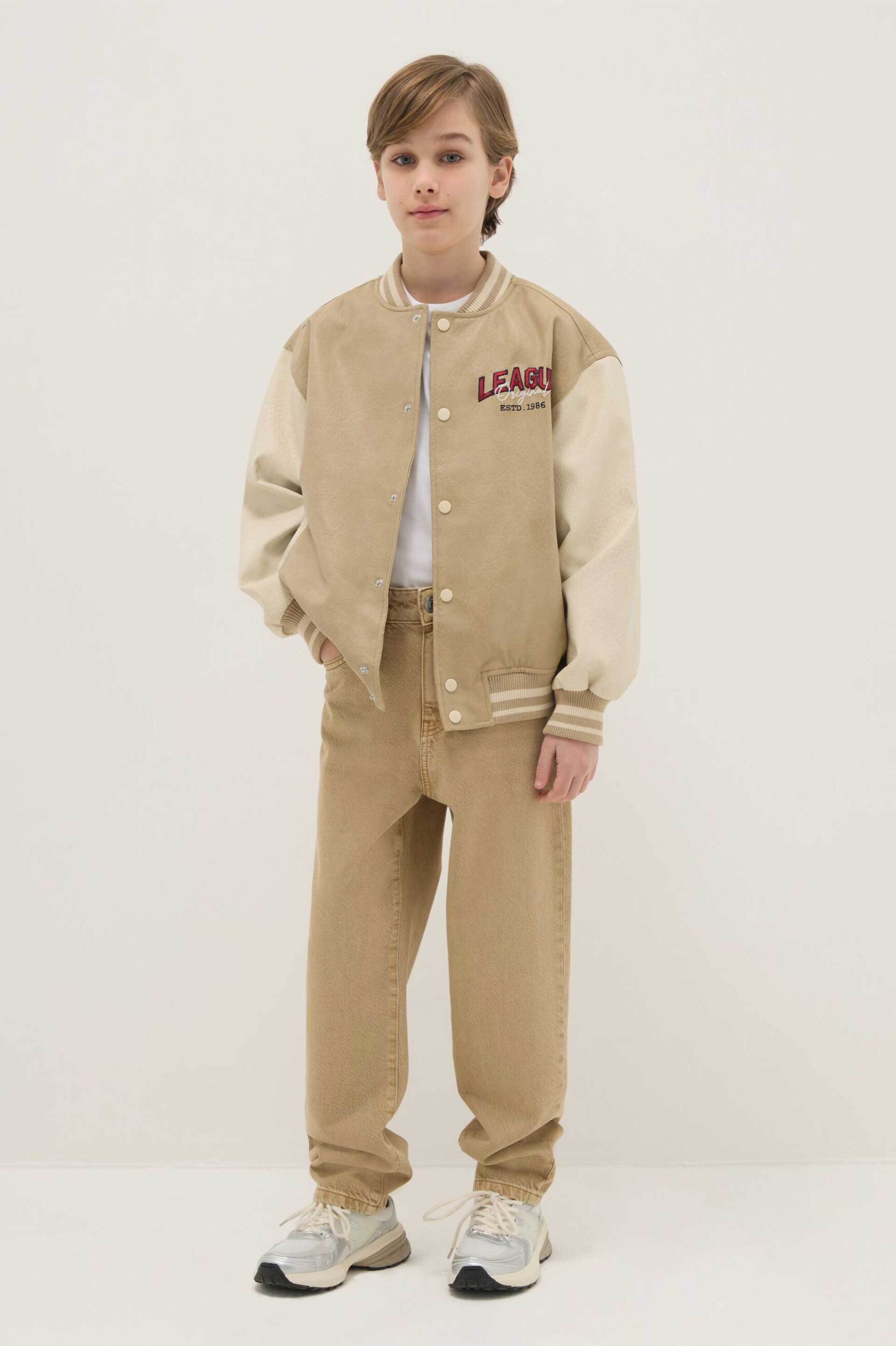 OVS KIDS OVS παιδικό τζιν παντελόνι Relaxed Fit - 002552320 Μπεζ