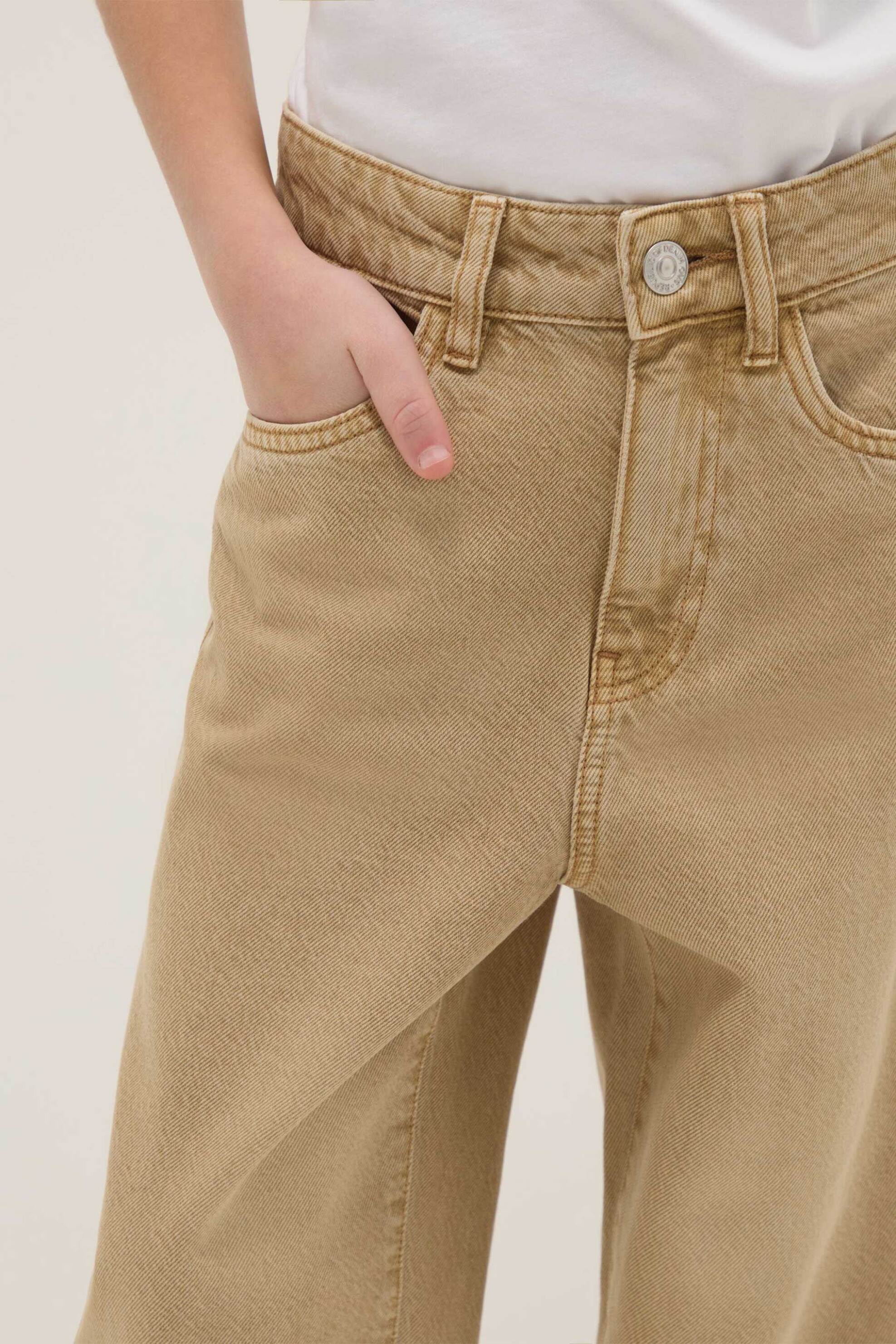 OVS παιδικό τζιν παντελόνι Relaxed Fit - 002552320 Μπεζ φωτογραφία