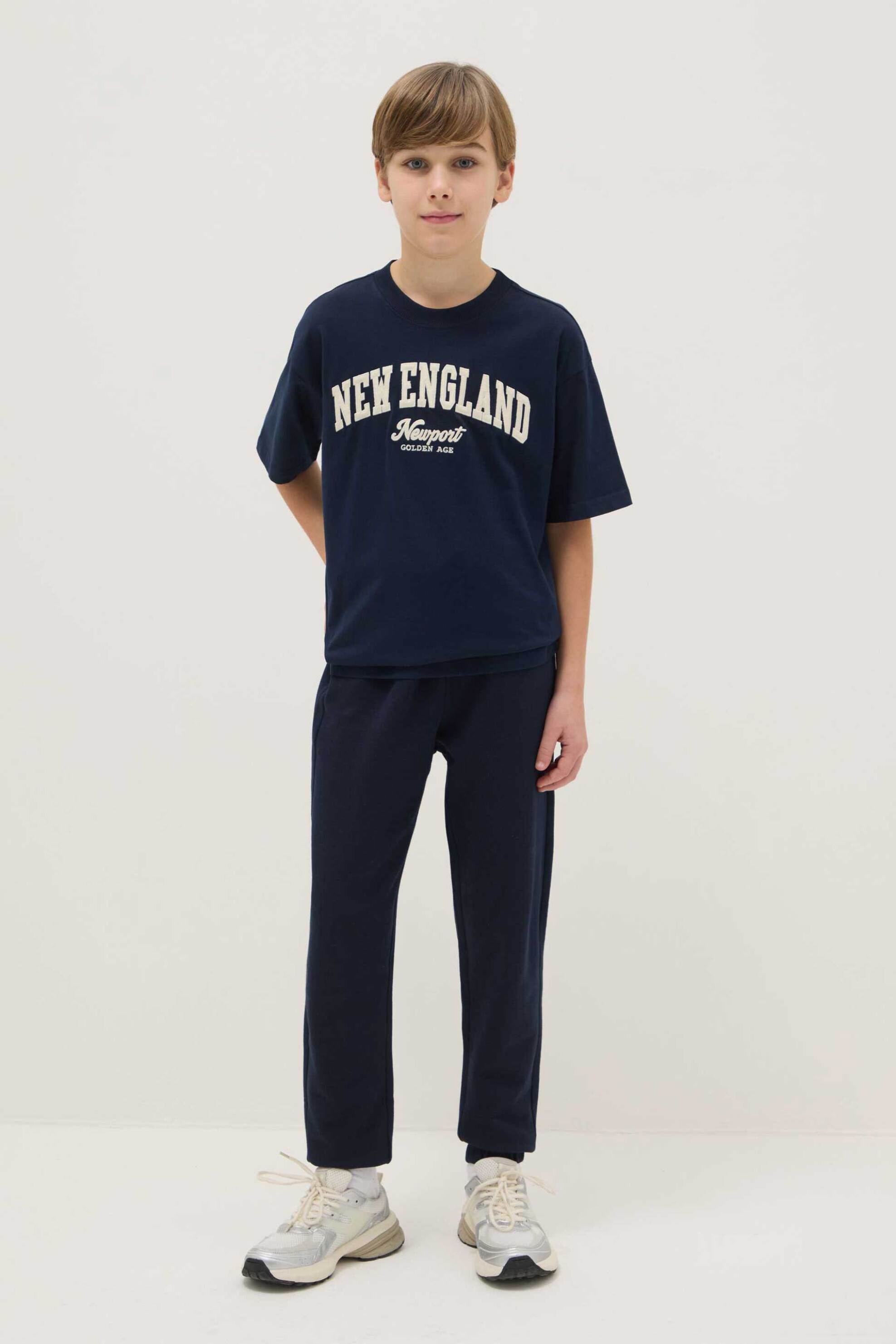 OVS παιδικό παντελόνι φόρμας μονόχρωμο Regular Fit - 002514918 Σκούρο Μπλε