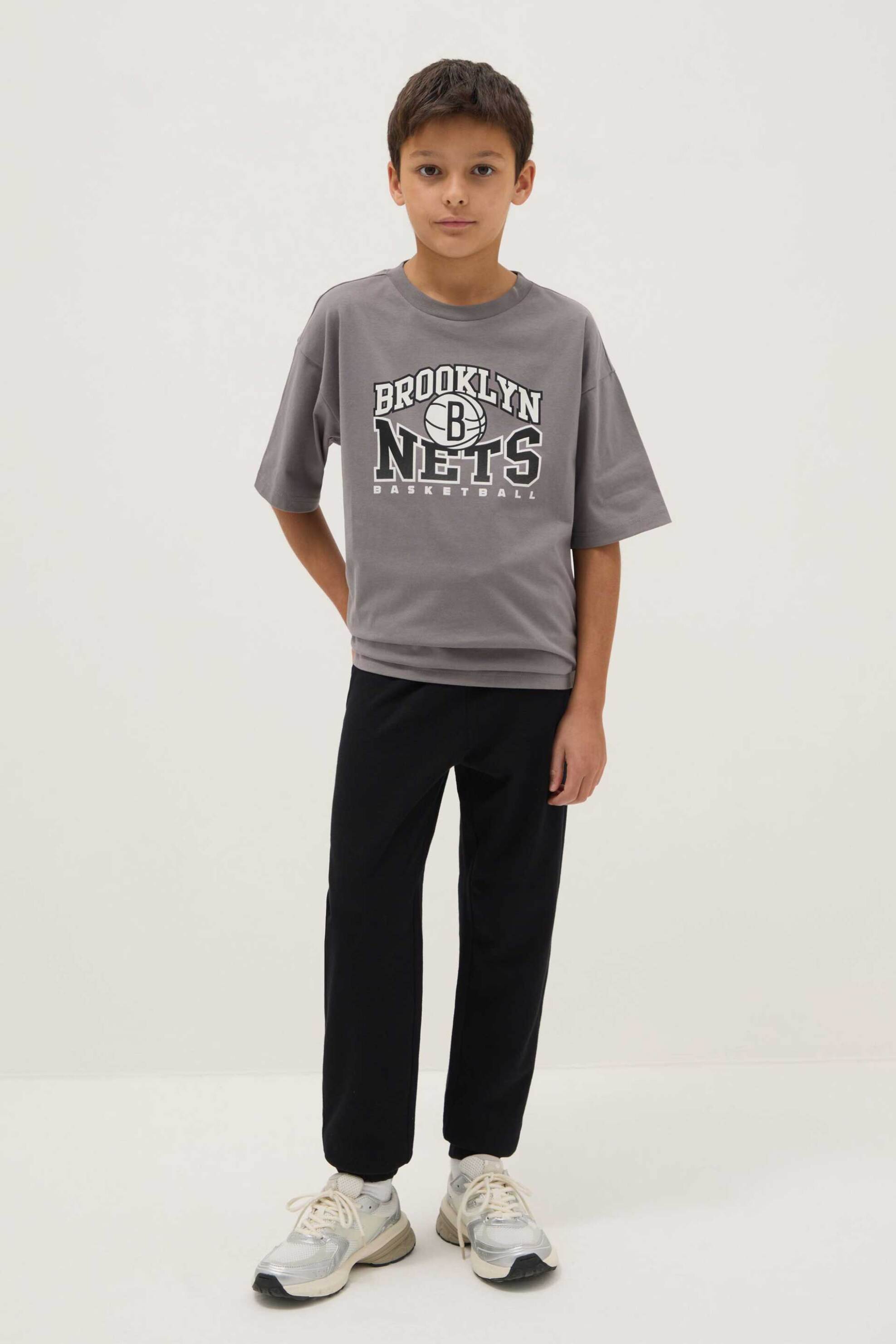 OVS παιδικό παντελόνι φόρμας μονόχρωμο Regular Fit - 002514923 Μαύρο