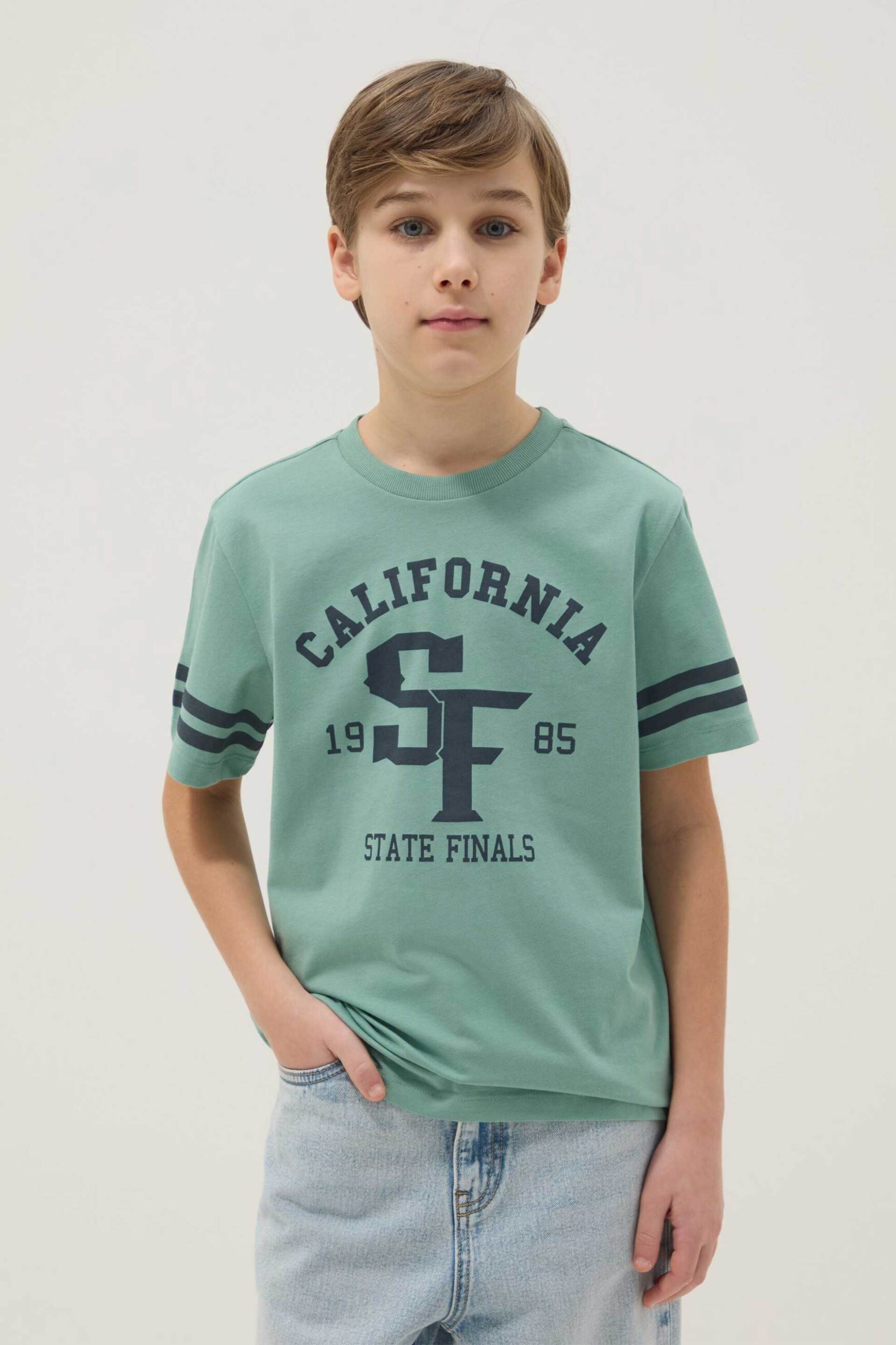 OVS παιδικό T-shirt με print - 002574140 Πράσινο Aqua
