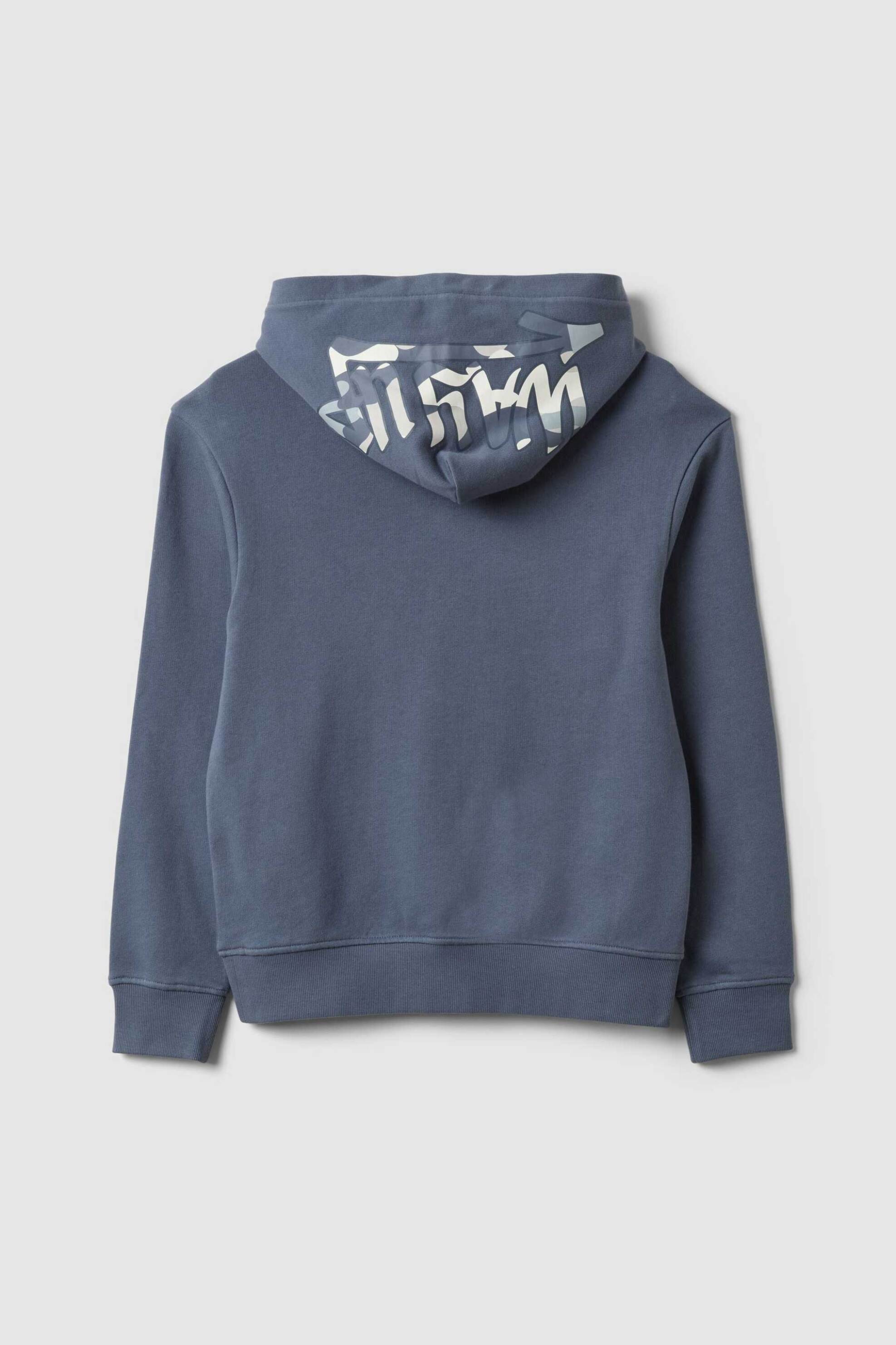 Ovs Παιδική Μπλούζα Φούτερ με Lettering Και Κουκούλα Relaxed Fit - 002766342 Γκρι