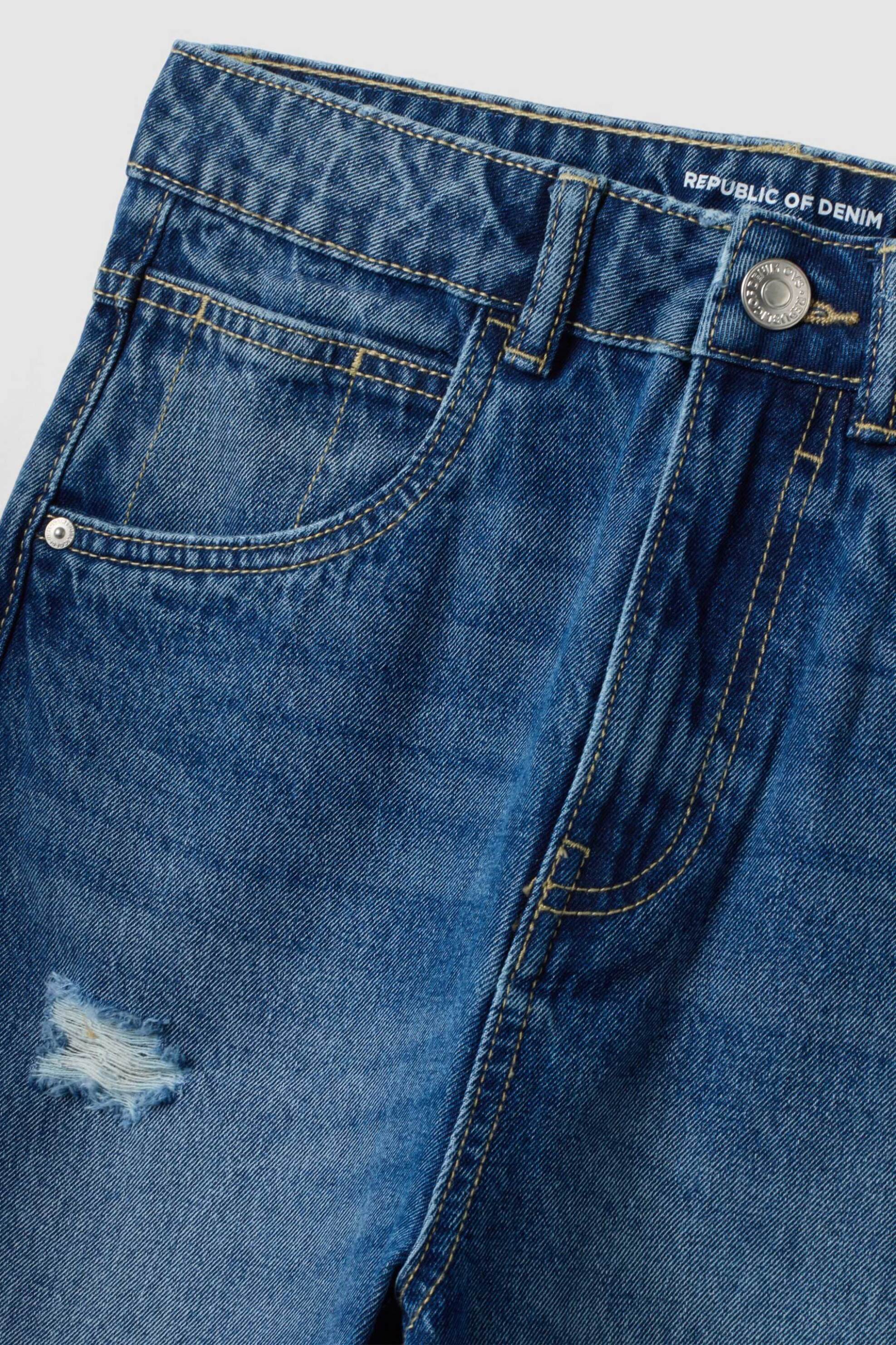 Ovs Παιδικό Τζιν Παντελόνι Πεντάτσεπο Baggy Fit - 002716008 Denim Blue
