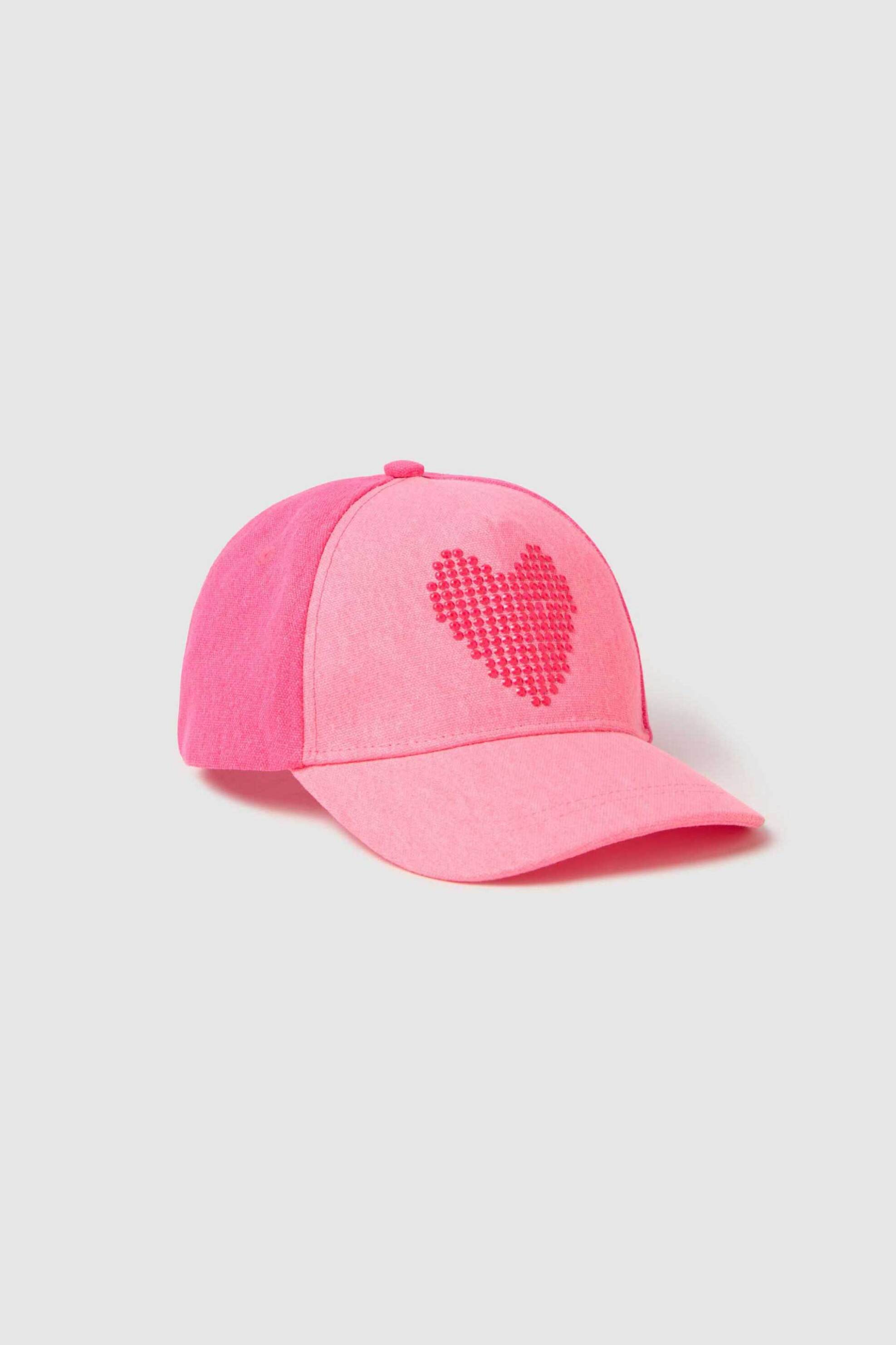 OVS παιδικό καπέλο jockey με diamanté heart - 002264234 Ροζ