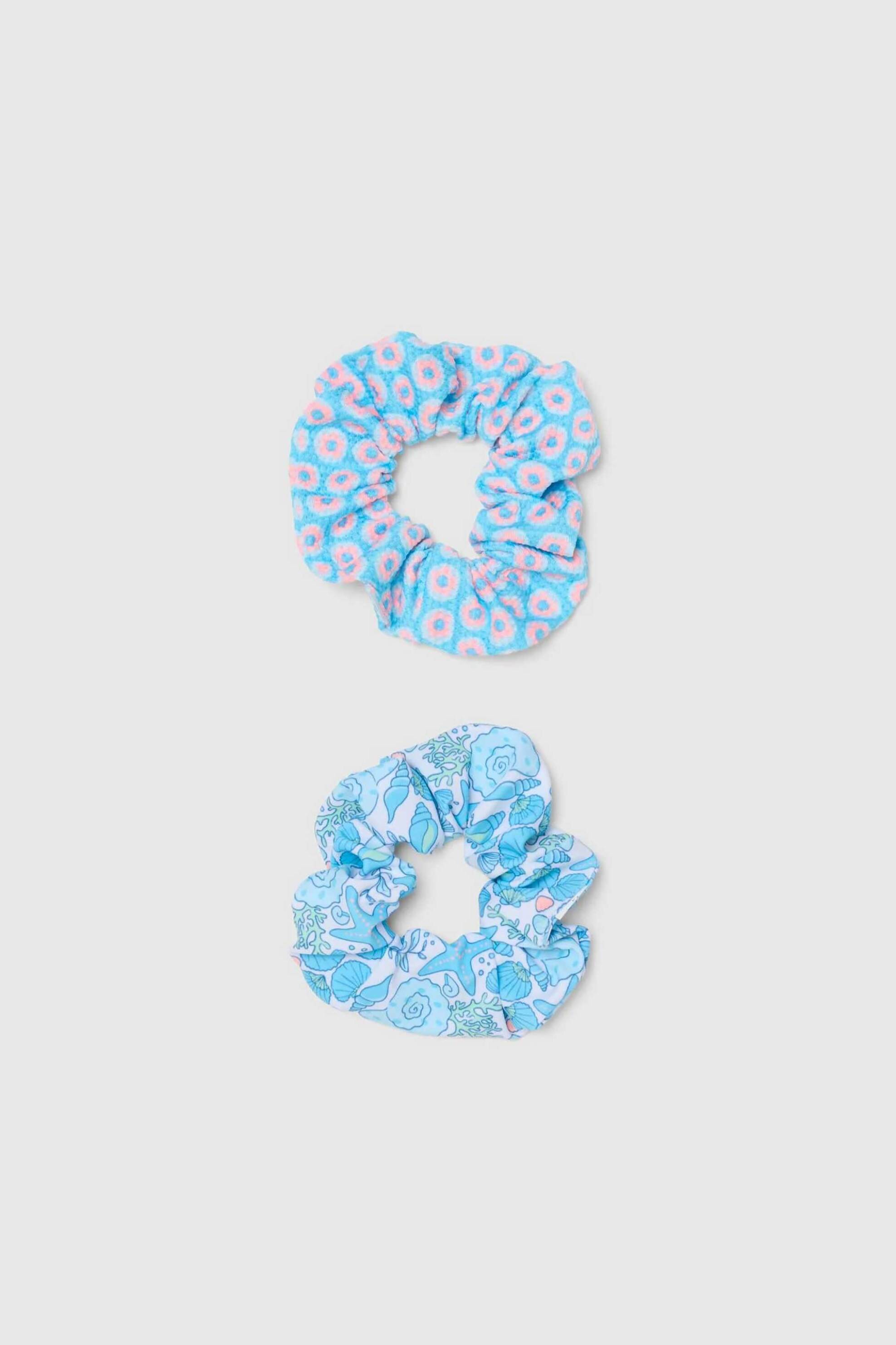 OVS παιδικό σετ scrunchies με all-over print (2 τεμάχια) - 002579135 Μπλε