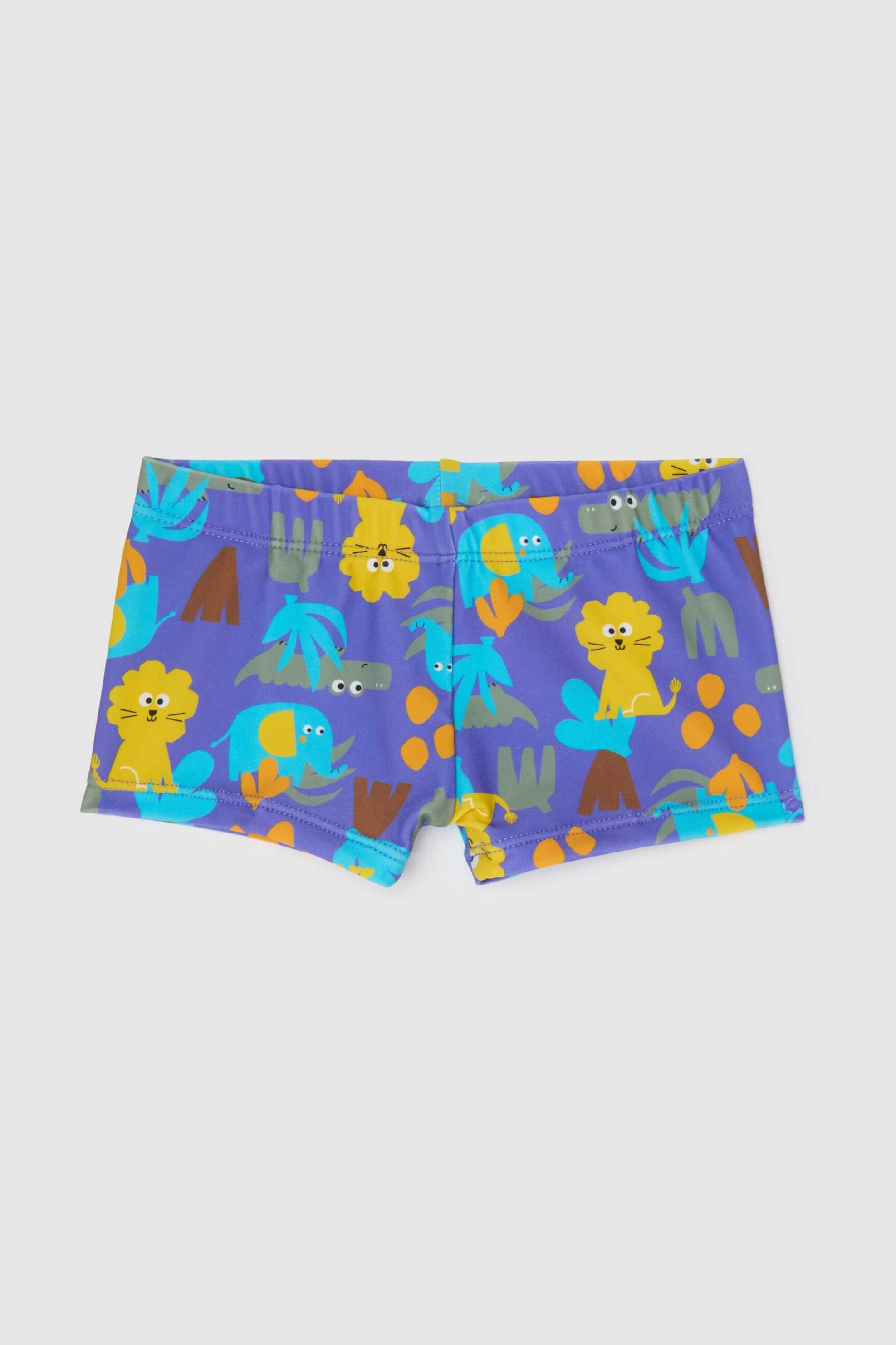 OVS KIDS OVS βρεφικό μαγιό trunk για αγόρια με πολύχρωμο tropical animal print - 002199191 Μοβ