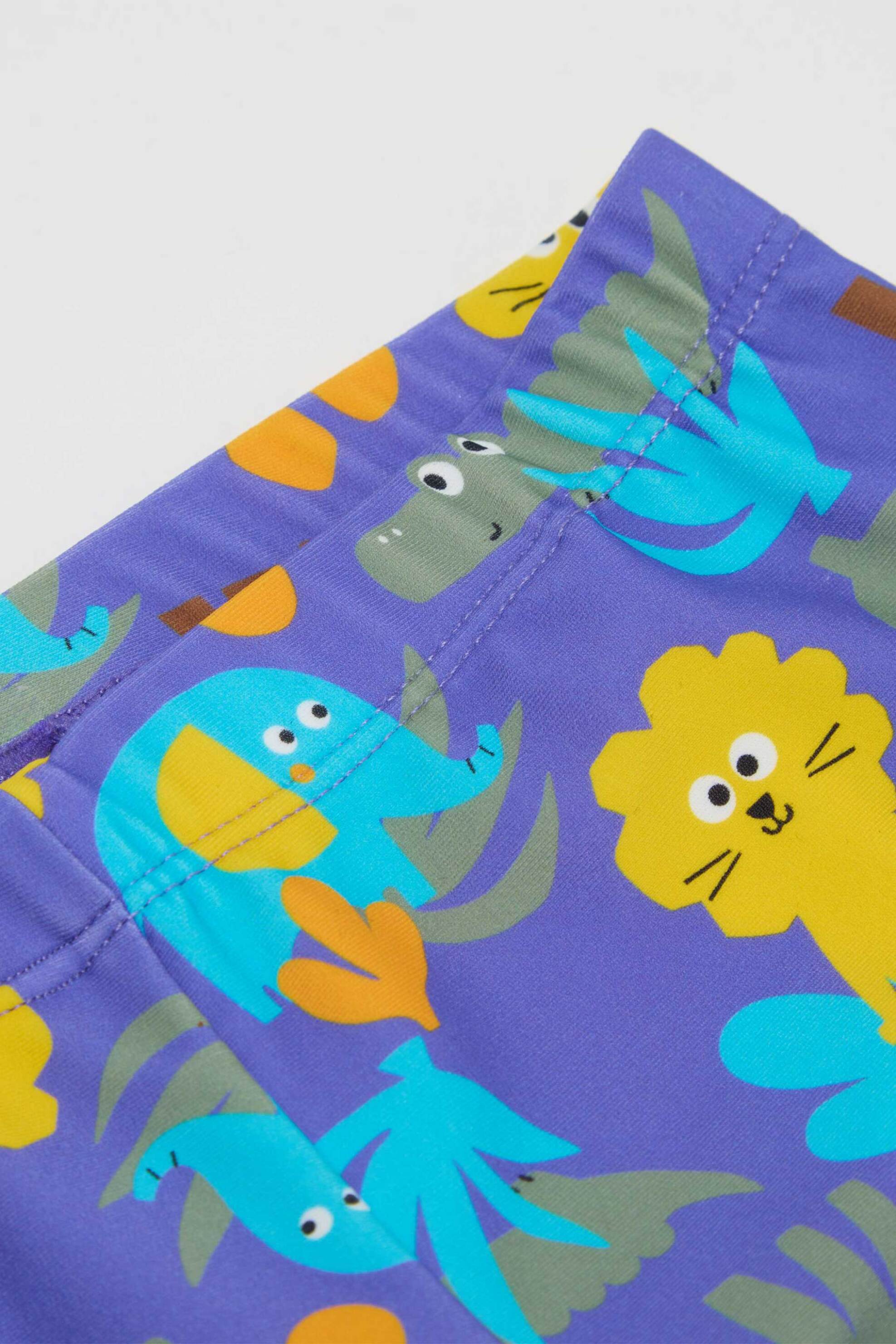 OVS βρεφικό μαγιό trunk για αγόρια με πολύχρωμο tropical animal print - 002199191 Μοβ φωτογραφία