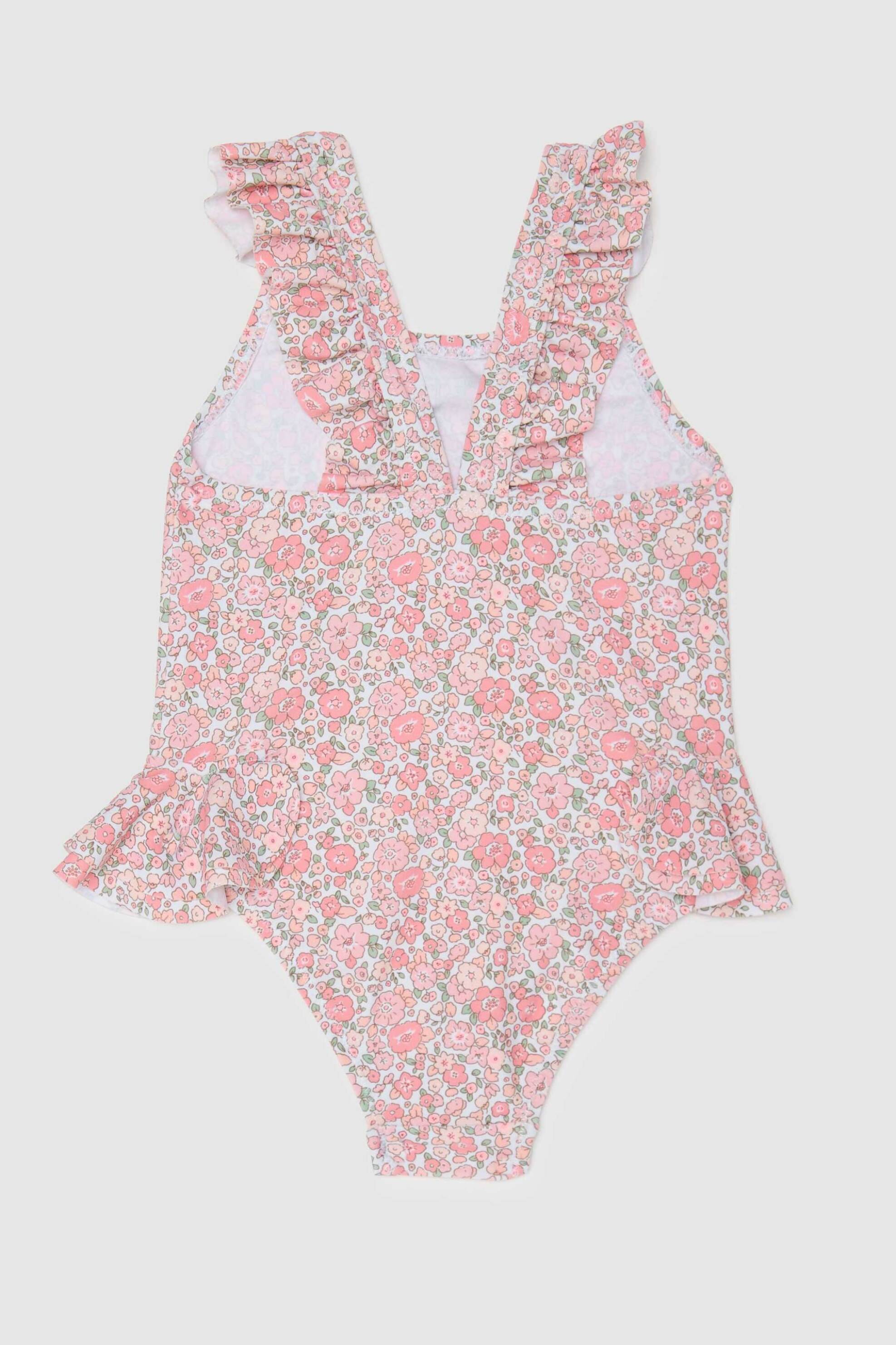 OVS βρεφικό μαγιό ολόσωμο με flower pattern - 002199351 Ροζ φωτογραφία