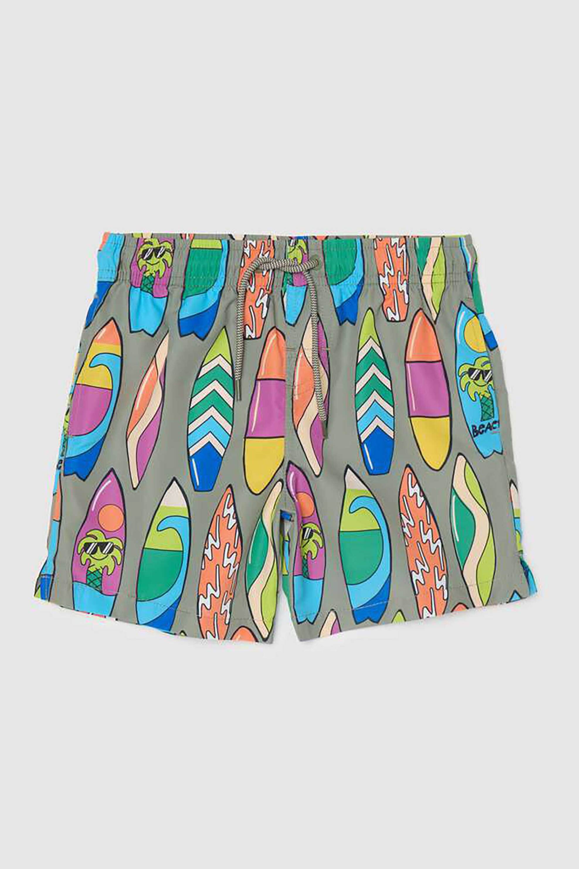 OVS παιδικό μαγιό σορτς για αγόρια με surf print - 002274059 Πράσινο Σκούρο