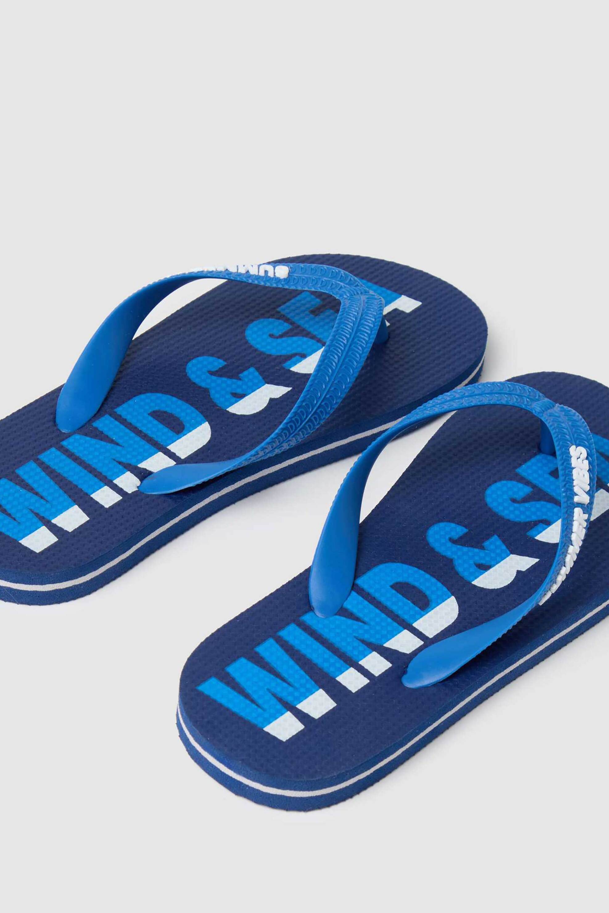 OVS παιδικές σαγιονάρες για αγόρια "Summer Vibes" - 002357150 Μπλε φωτογραφία