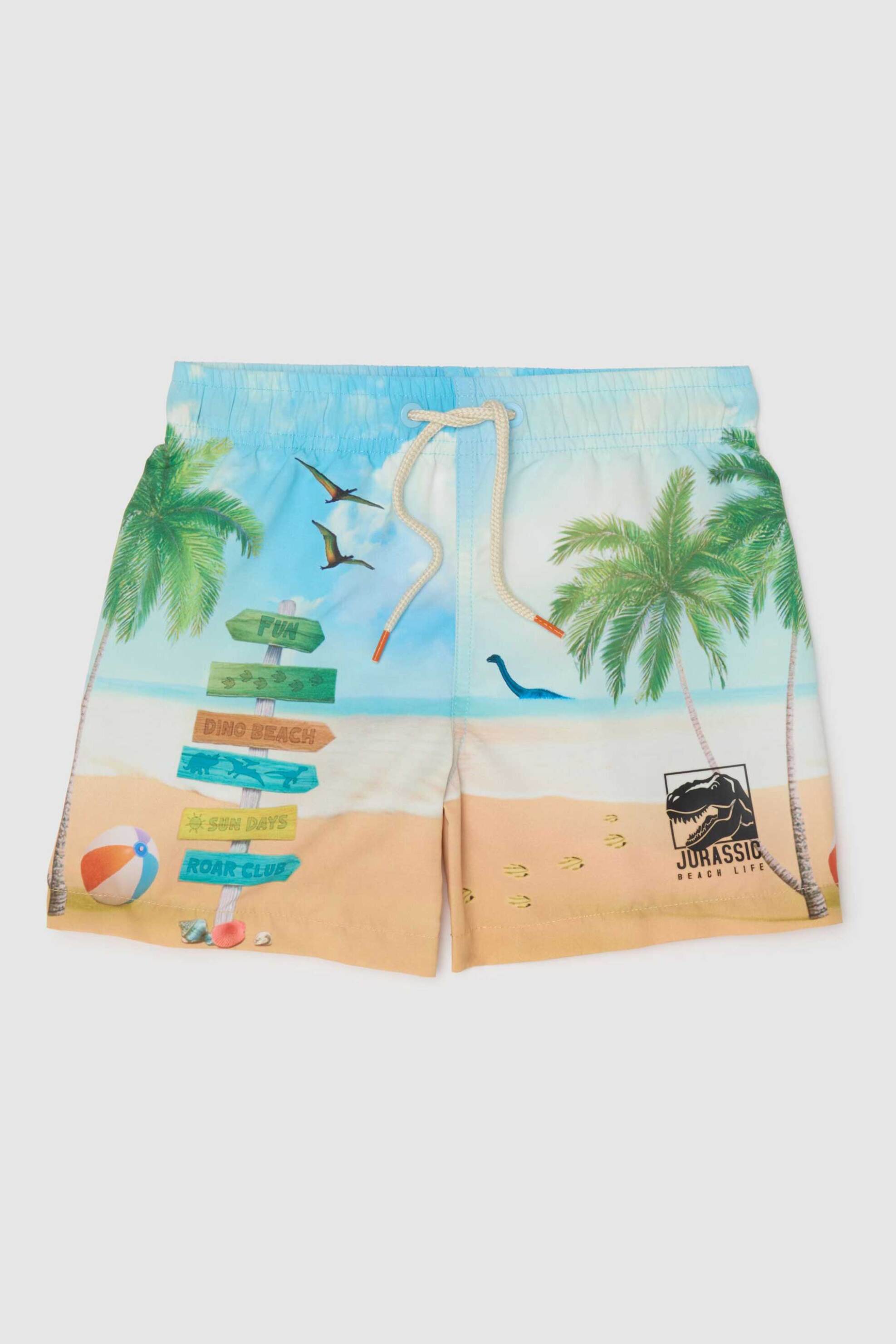 OVS παιδικό μαγιό σορτς για αγόρια με all-over print - 002369423 Γαλάζιο
