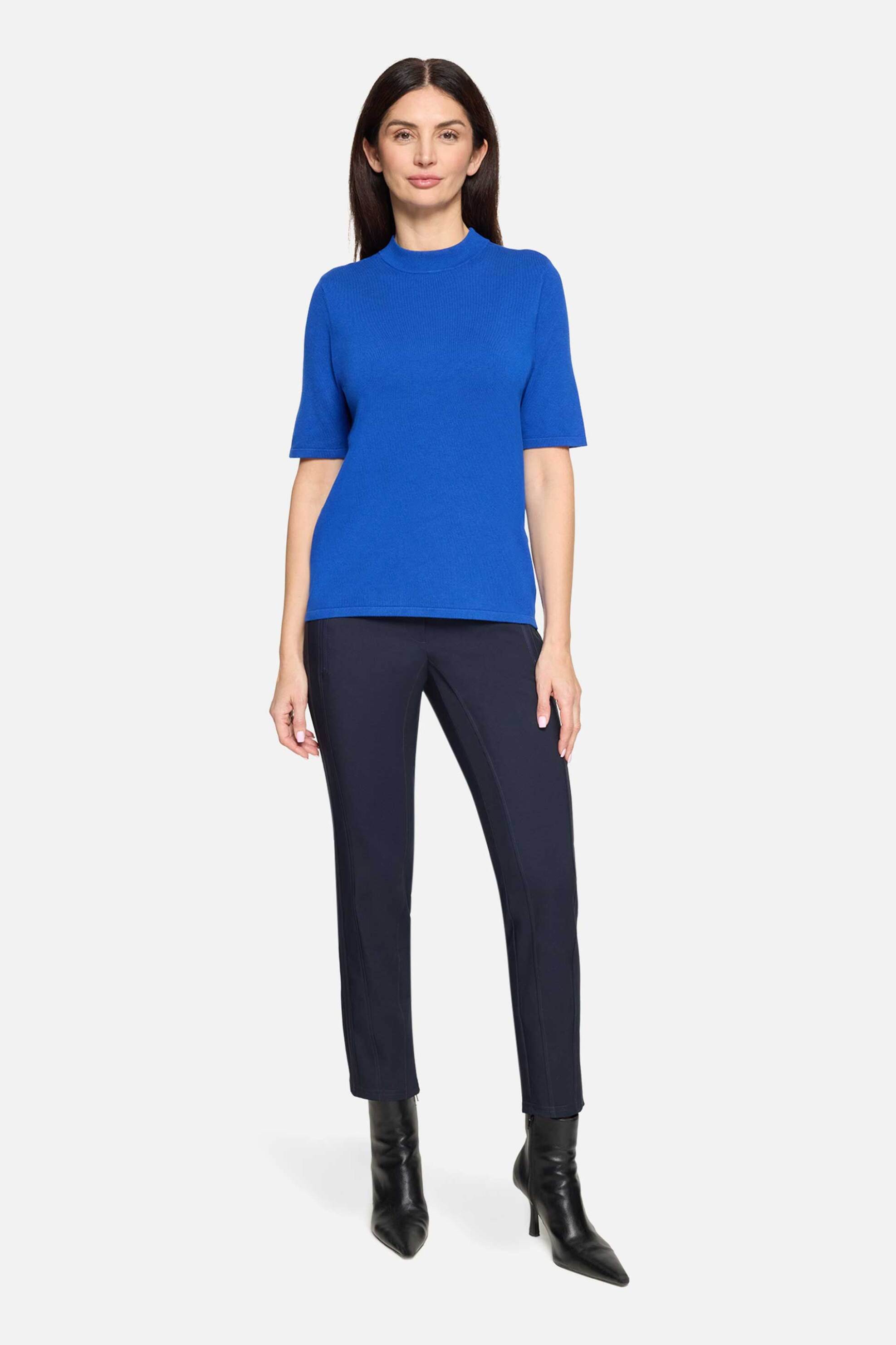 Betty Barclay γυναικείο ψηλόμεσο παντελόνι stretch - 6815/1080 Μπλε Σκούρο