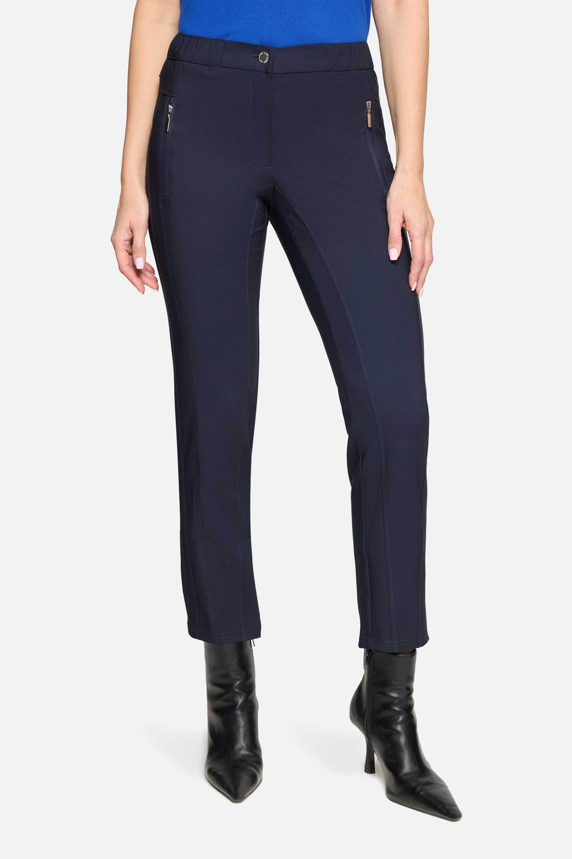 Betty Barclay γυναικείο ψηλόμεσο παντελόνι stretch - 6815/1080 Μπλε Σκούρο