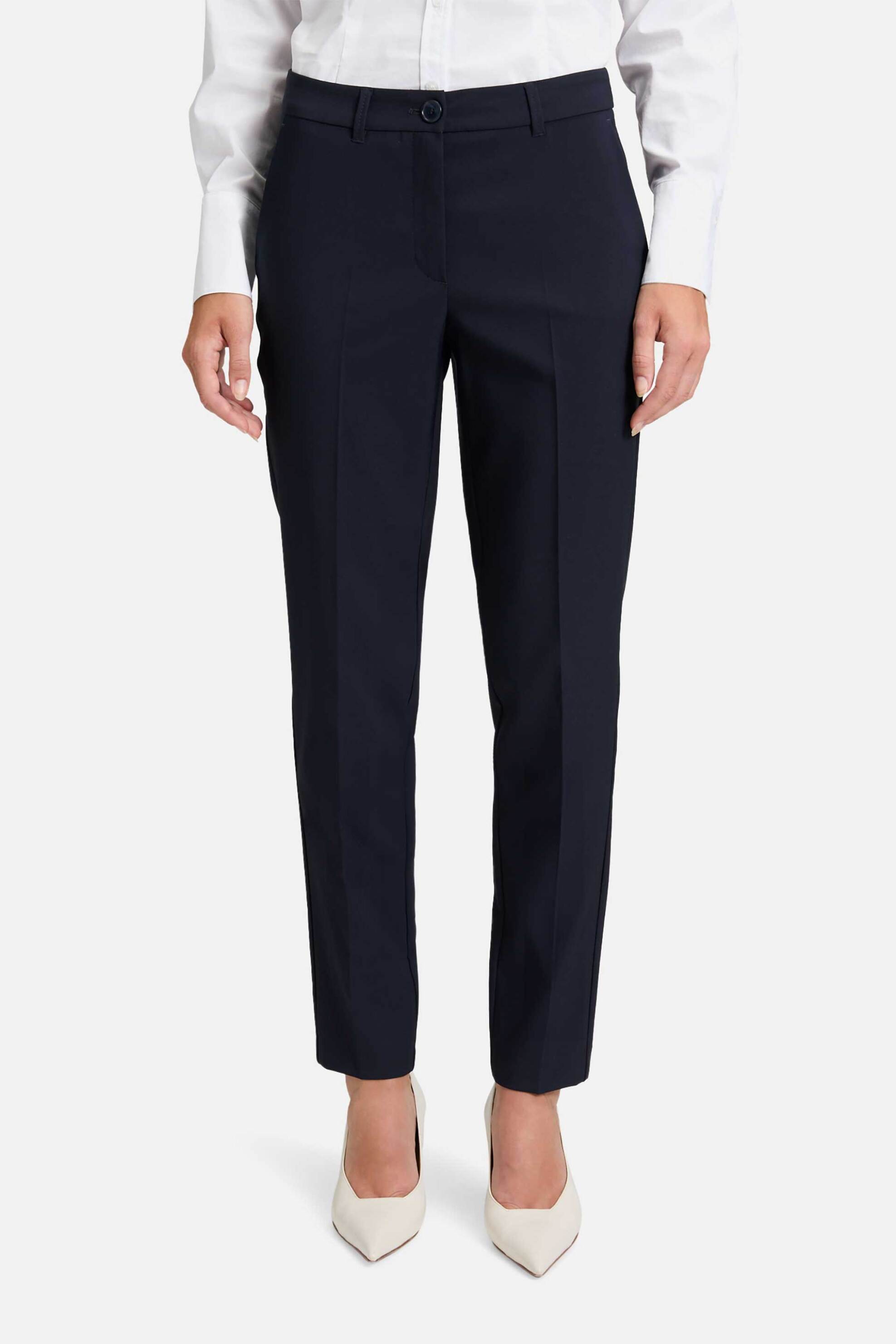 Betty Barclay γυναικείο παντελόνι chino Relaxed Fit - 6002/1080 Μπλε Σκούρο