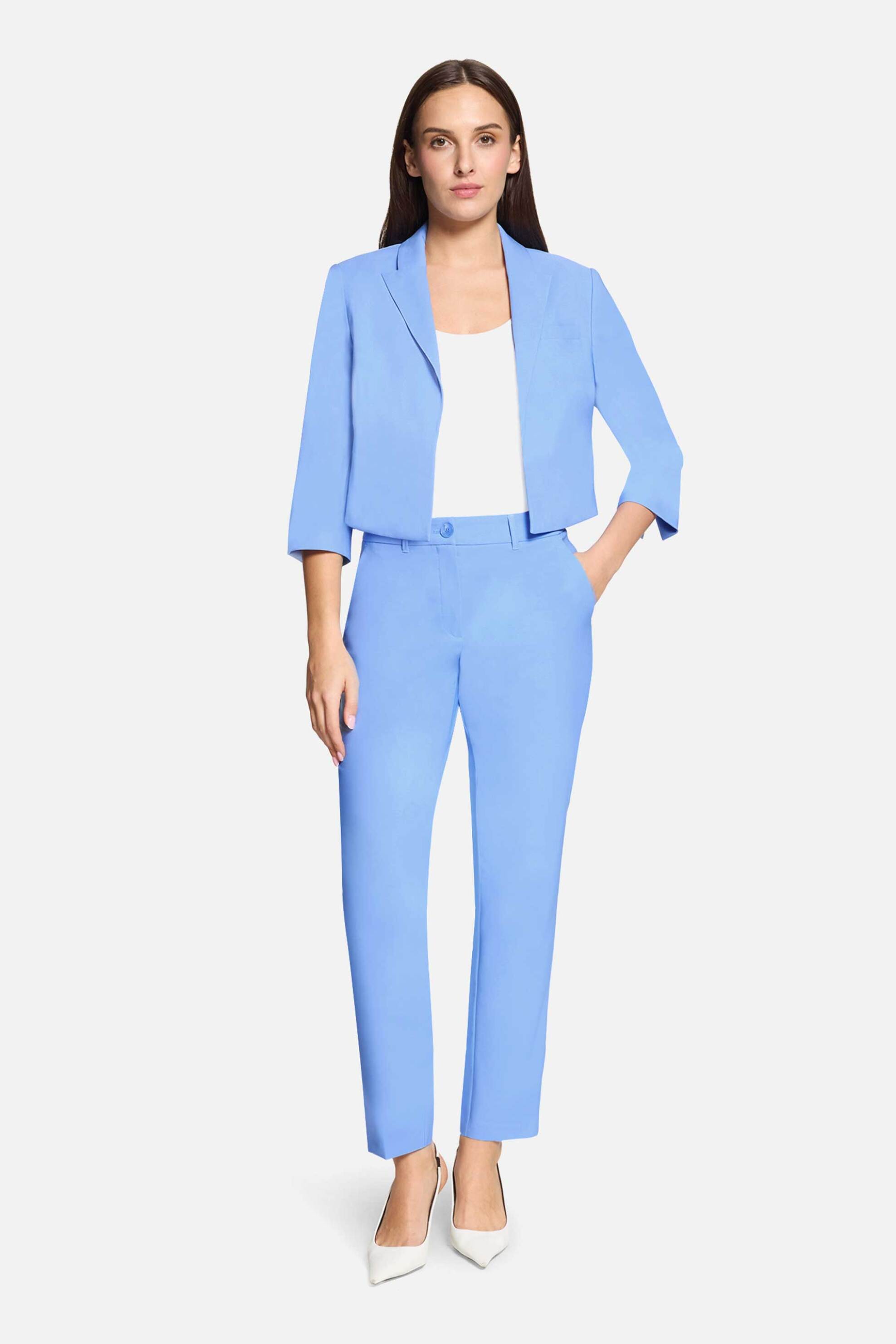 Betty Barclay γυναικείο παντελόνι chino Relaxed Fit - 6002/1080 Μπλε Ανοιχτό