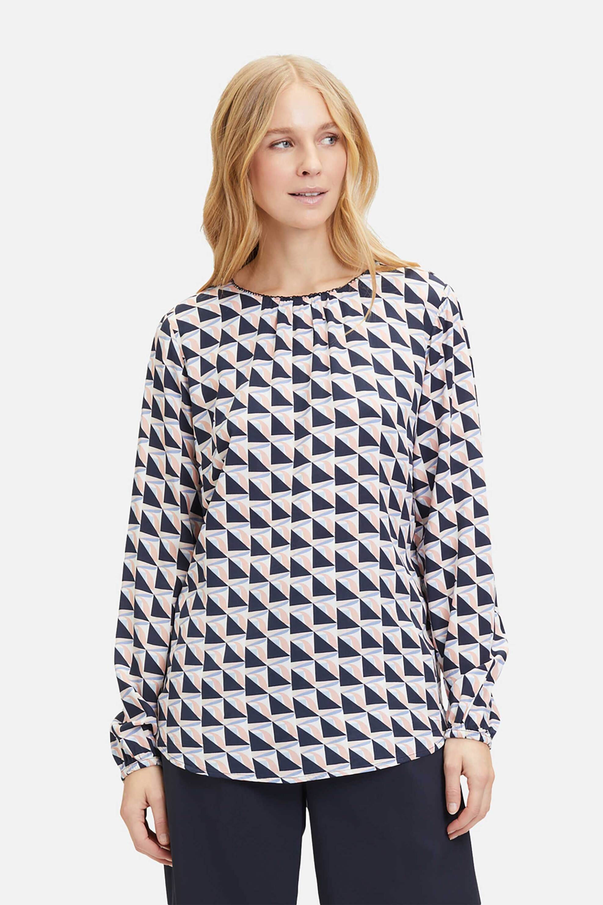 Betty Barclay γυναικεία μπλούζα με all-over contrast print | 40