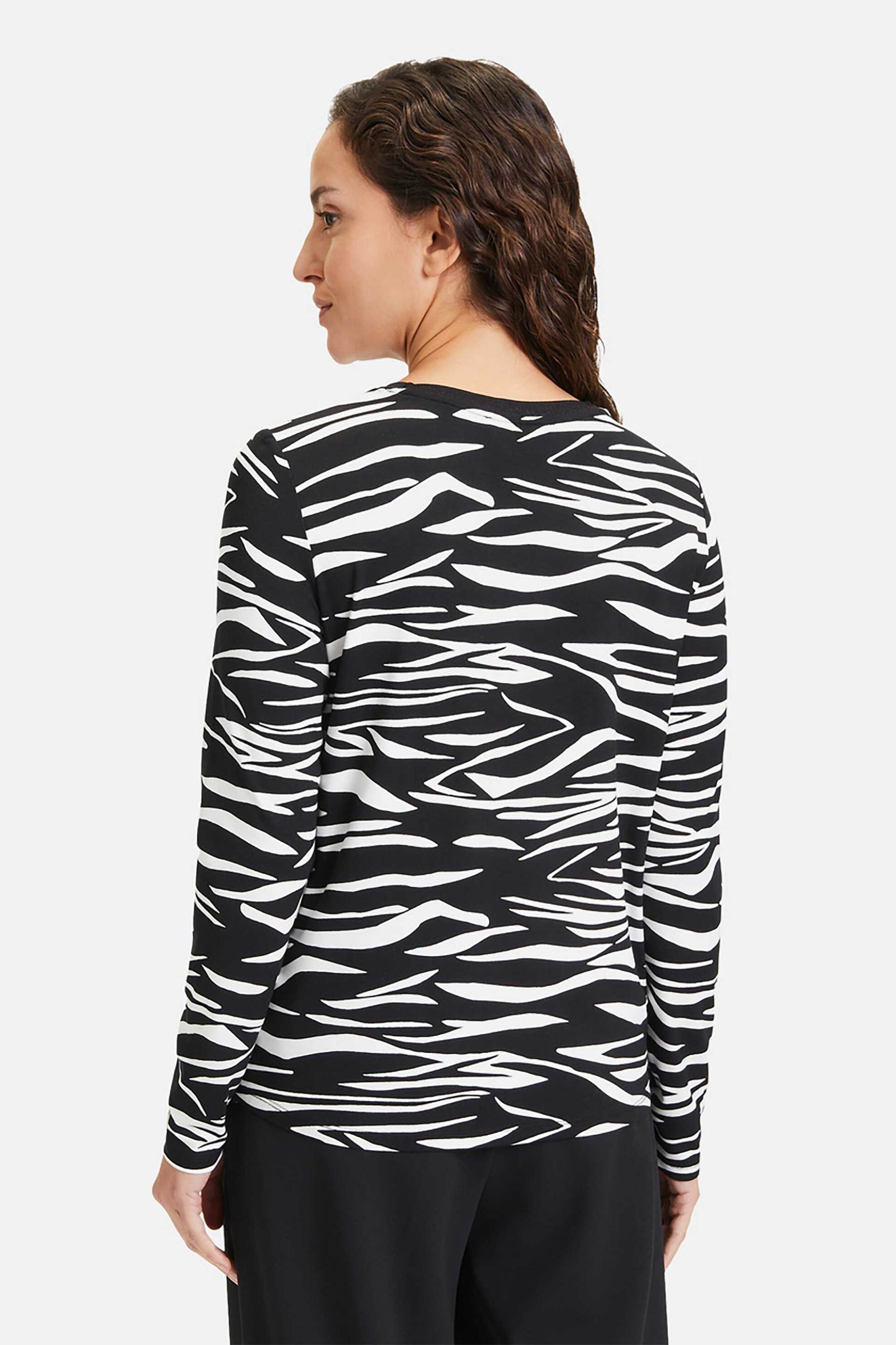 Betty Barclay γυναικεία μπλούζα με all-over zebra print - 2009/2110 Ασπρόμαυρο φωτογραφία