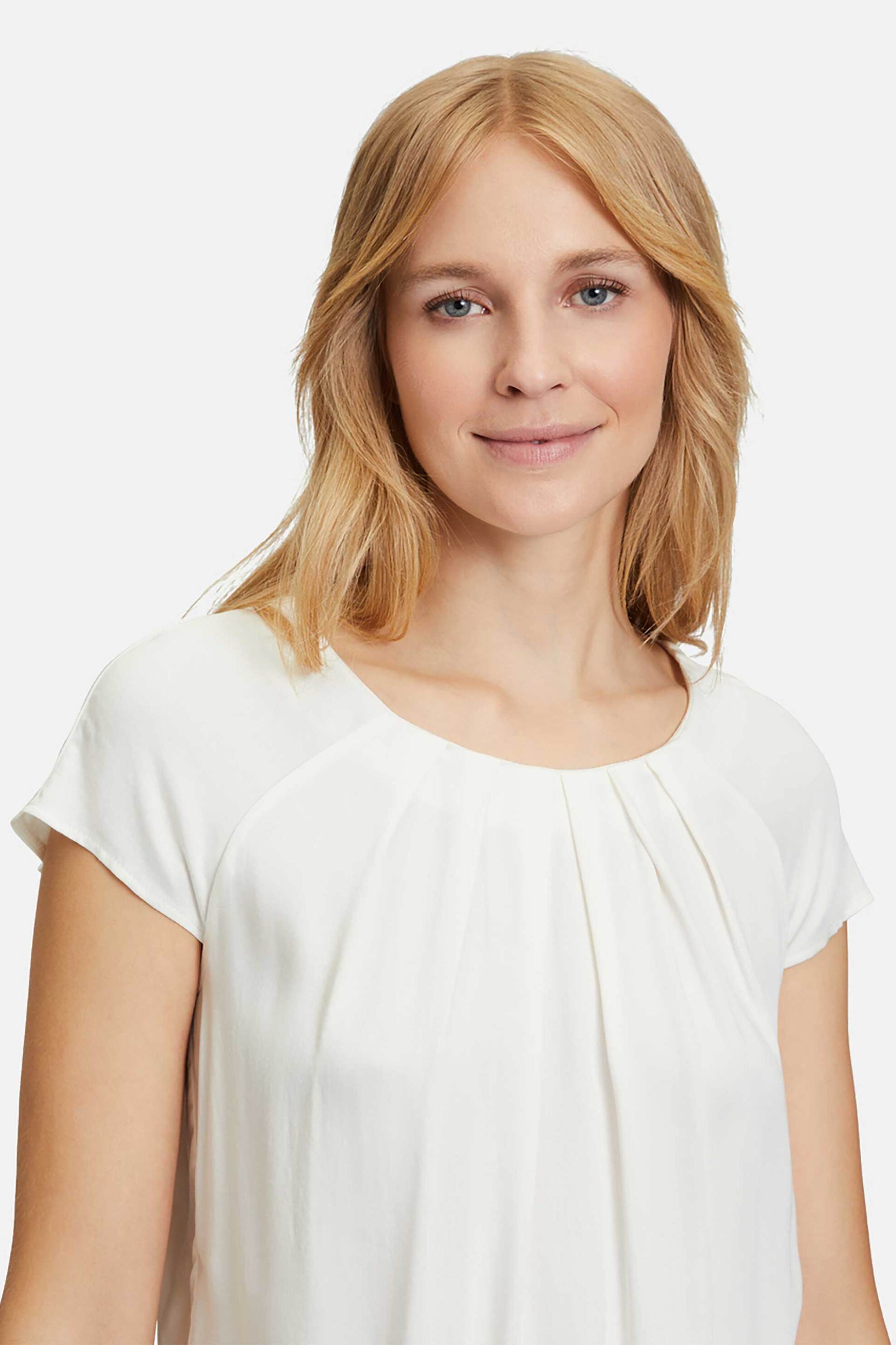 Betty Barclay γυναικεία μπλούζα με πιέτες - 8661/2409 Λευκό φωτογραφία