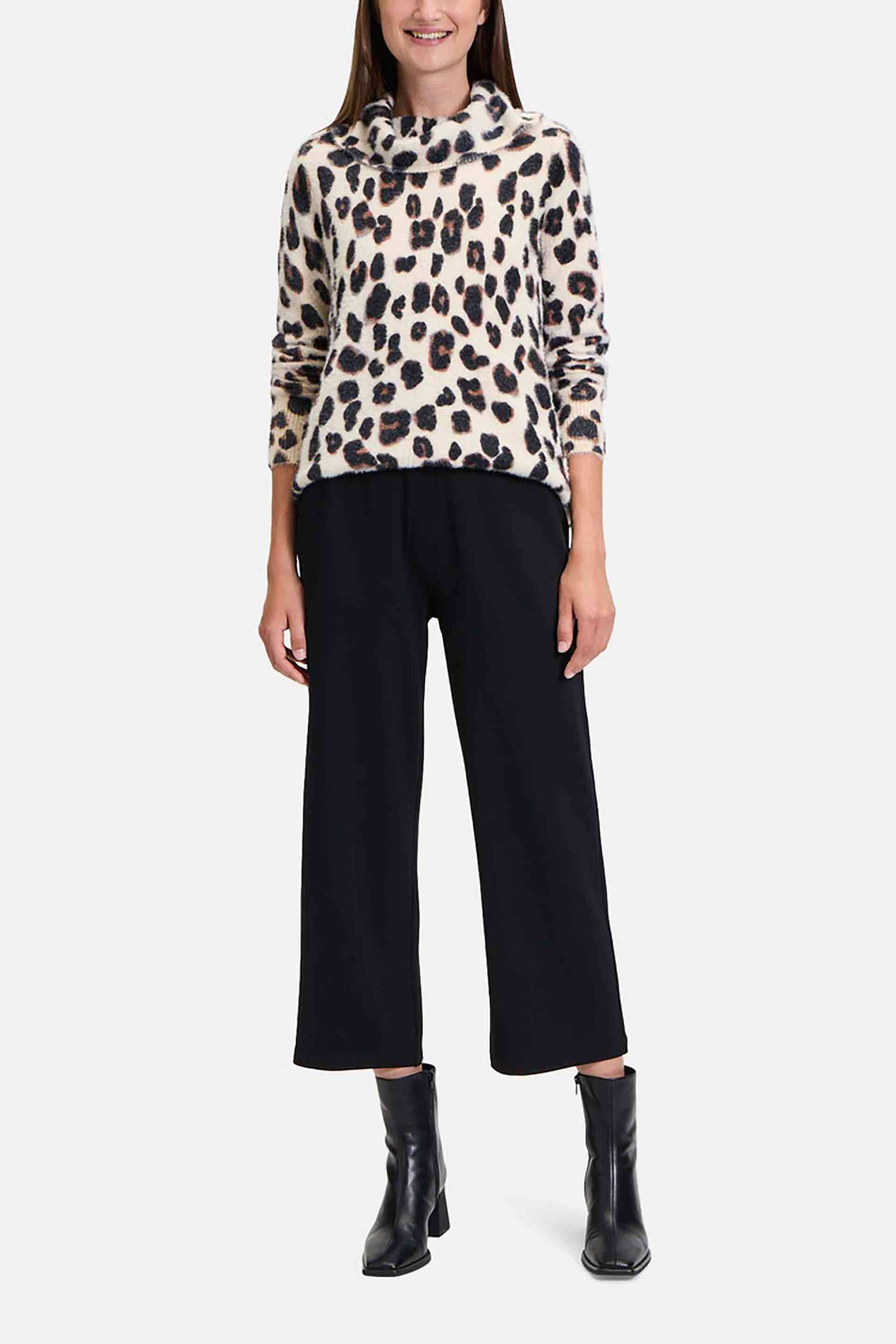 Betty Barclay γυναικείο chino παντελόνι cropped μονόχρωμο Relaxed Fit