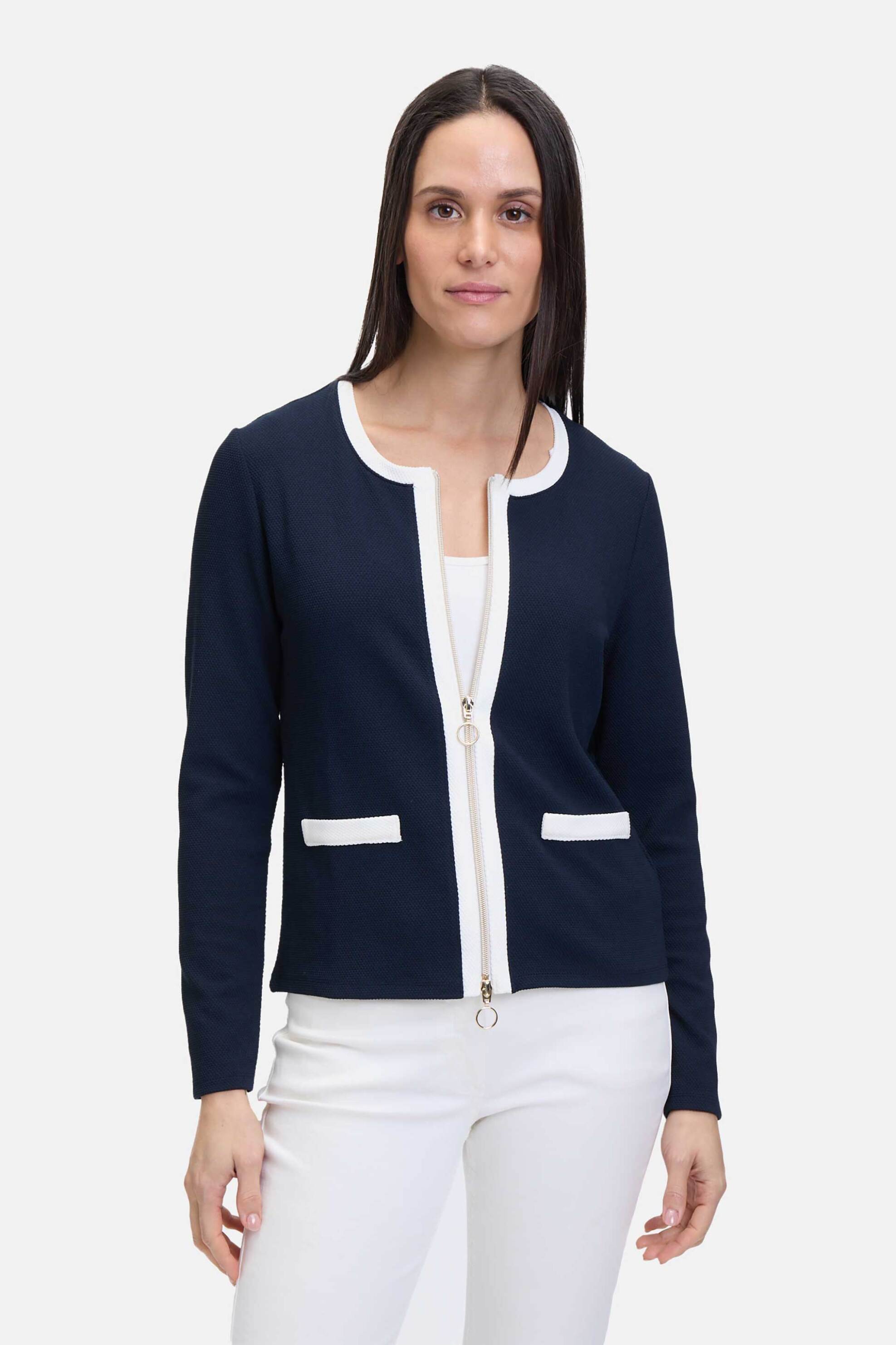 BETTY BARCLAY Betty Barclay γυναικείο jacket με contrast λεπτομέρειες - 2380/1180 Μπλε Σκούρο 2025