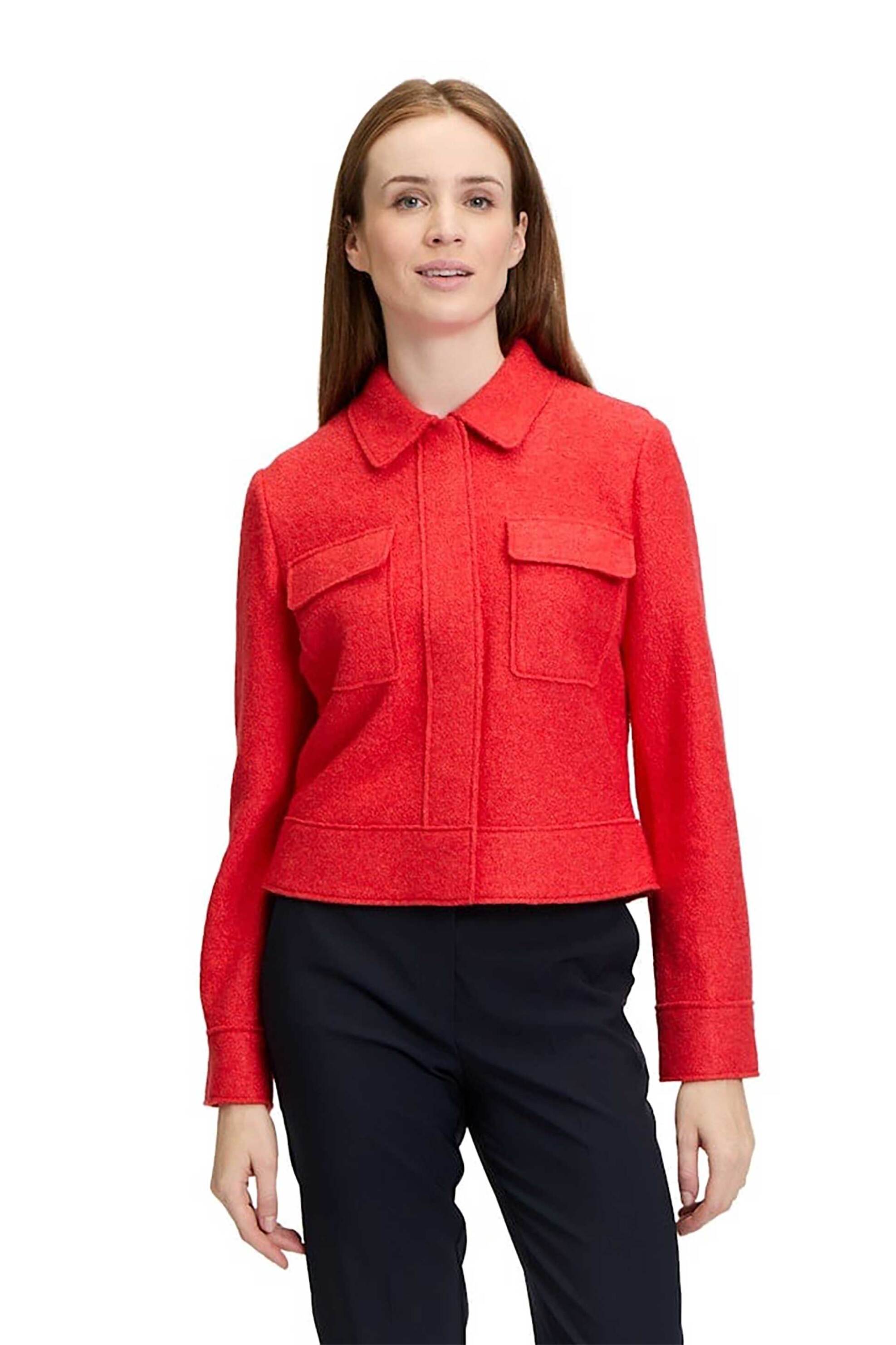 BETTY BARCLAY Betty Barclay γυναικείο jacket με flap τσέπες - 4503/1802 Κοραλί 2025