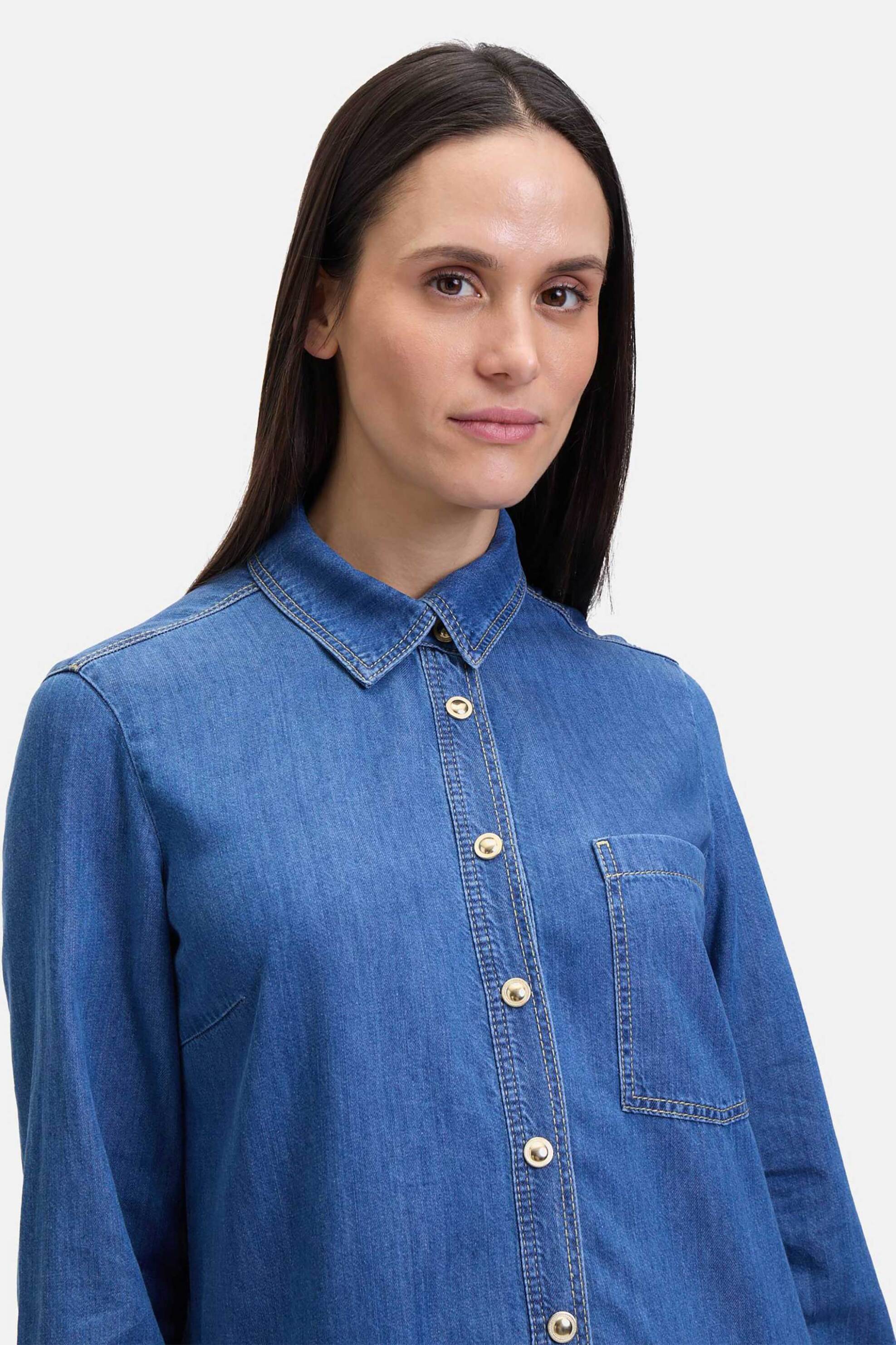 Betty Barclay γυναικείο mini φόρεμα denim σεμιζιέ - 1663/1105 Denim Blue φωτογραφία