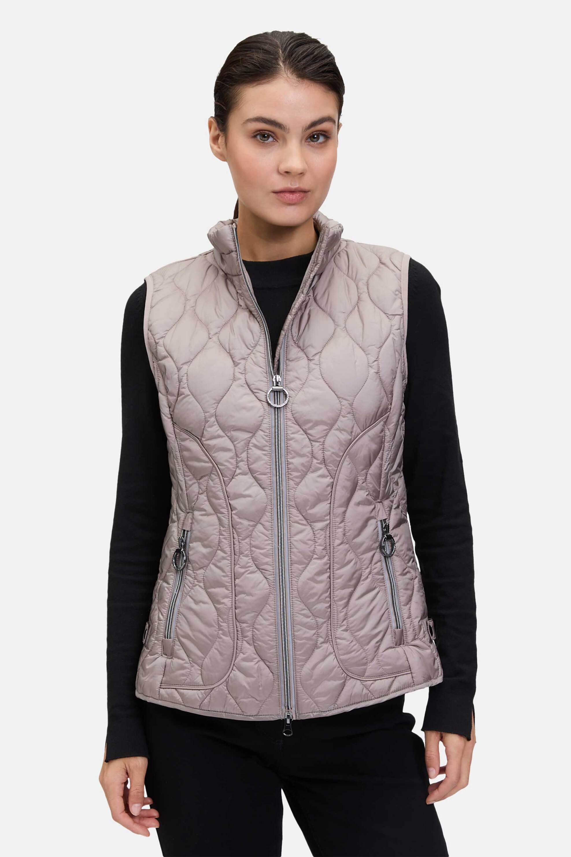 Betty Barclay γυναικείο αμάνικο γιλέκο με καπιτονέ σχέδιο - 7900/1535 Γκρι