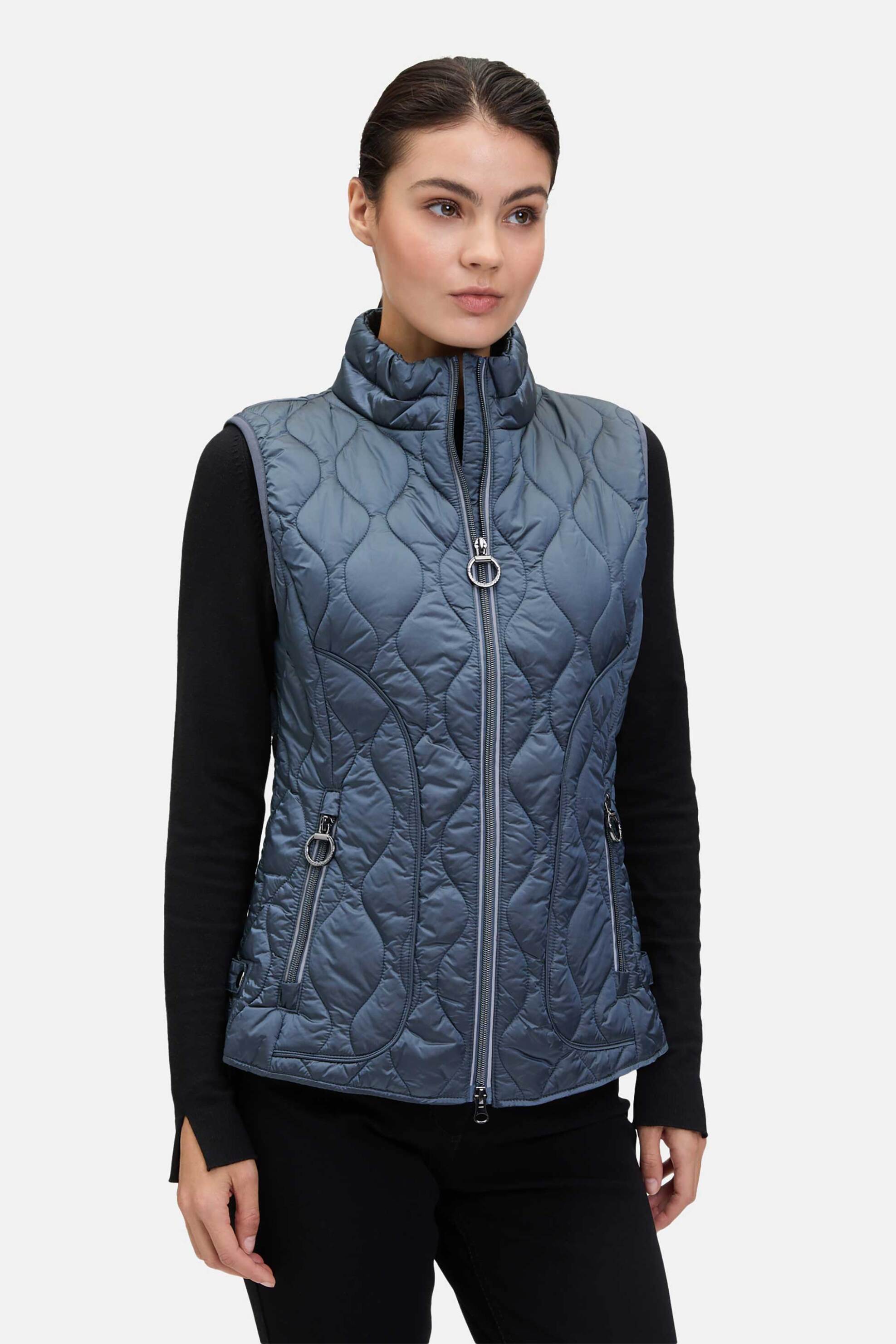 Betty Barclay γυναικείο αμάνικο γιλέκο με καπιτονέ σχέδιο - 7900/1535 Μπλε