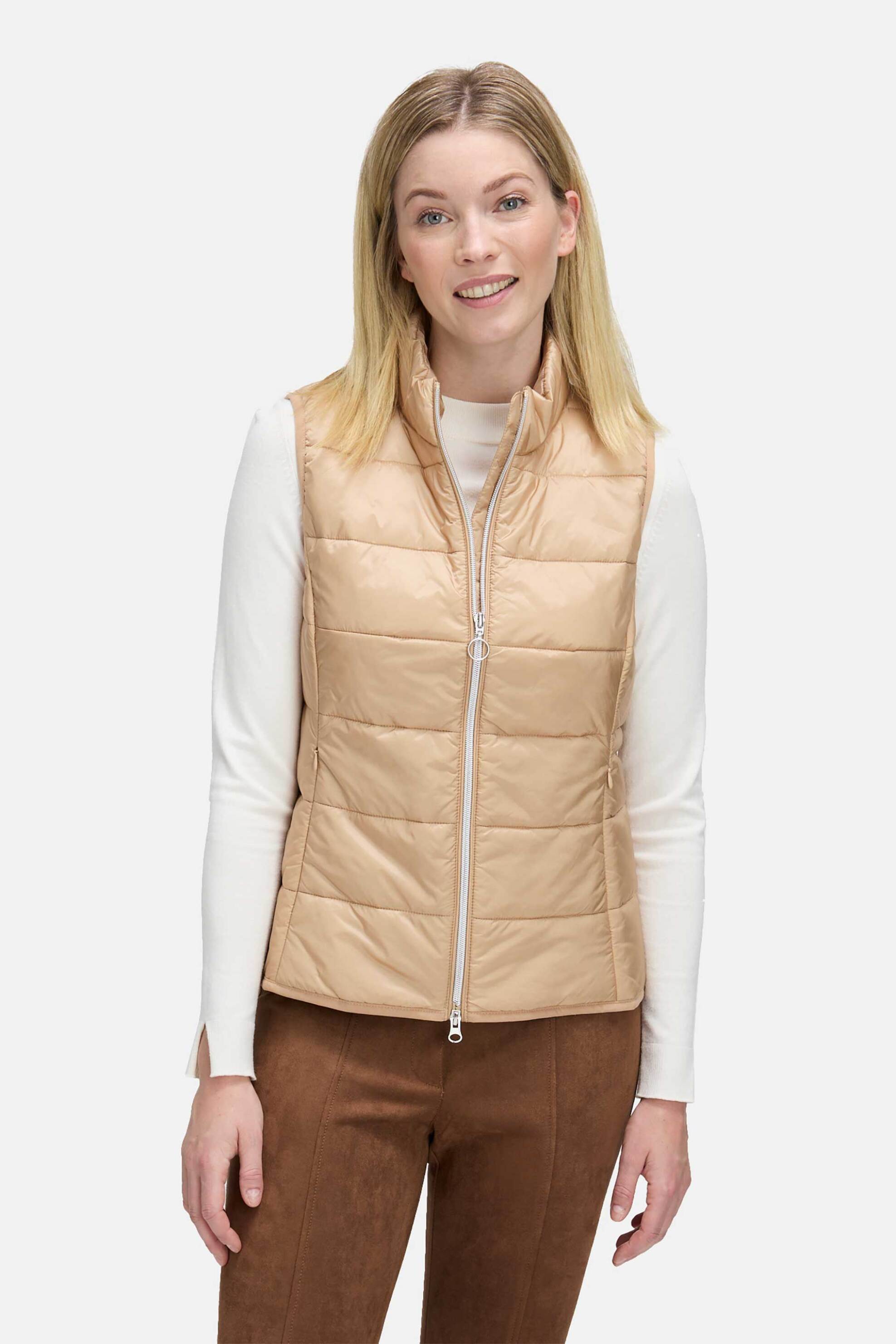 Betty Barclay γυναικείο αμάνικο γιλέκο με καπιτονέ σχέδιο - 7240/1040 Μπεζ