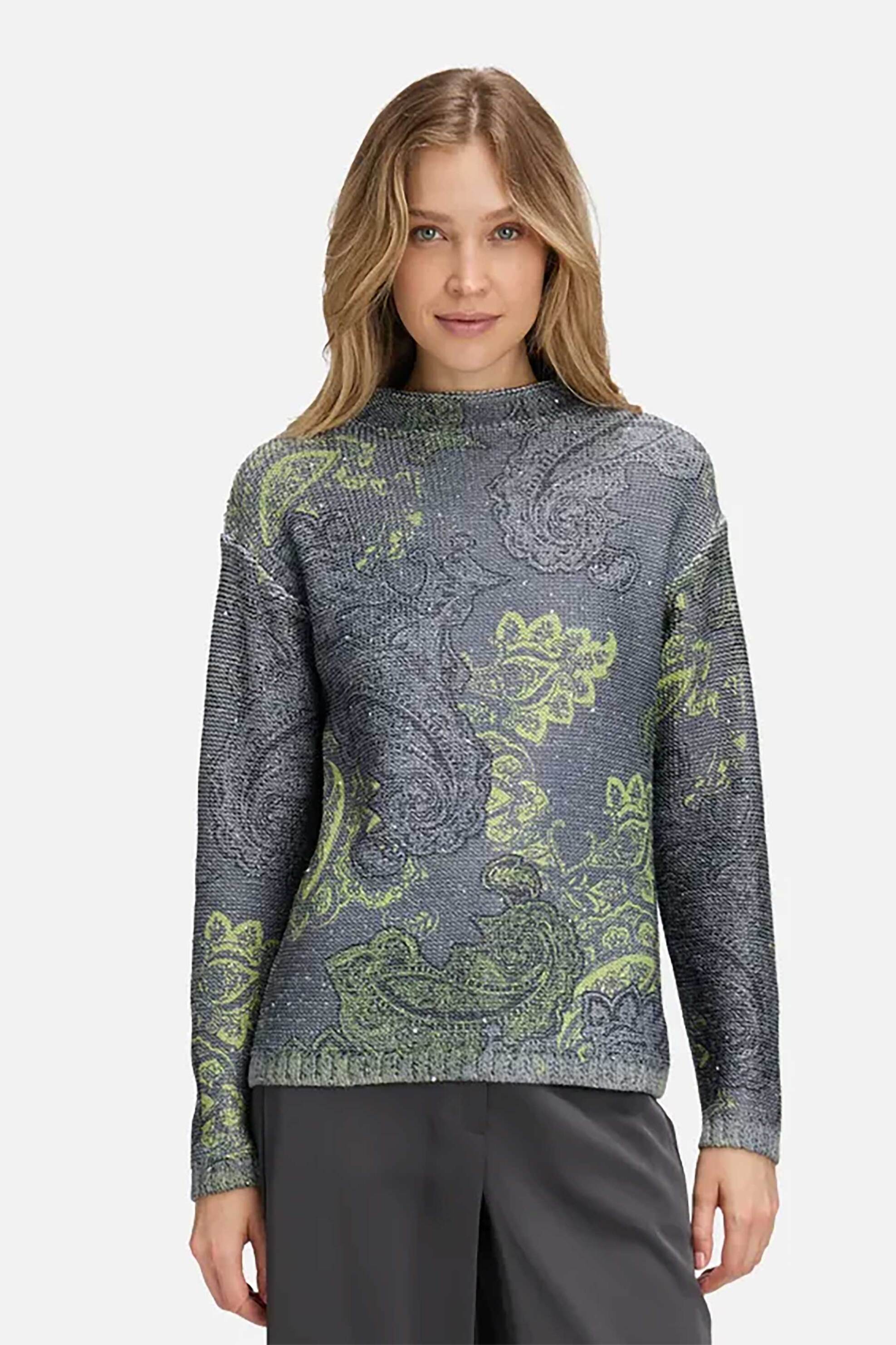 Betty Barclay γυναικεία πλεκτή μπλούζα με παγιέτα