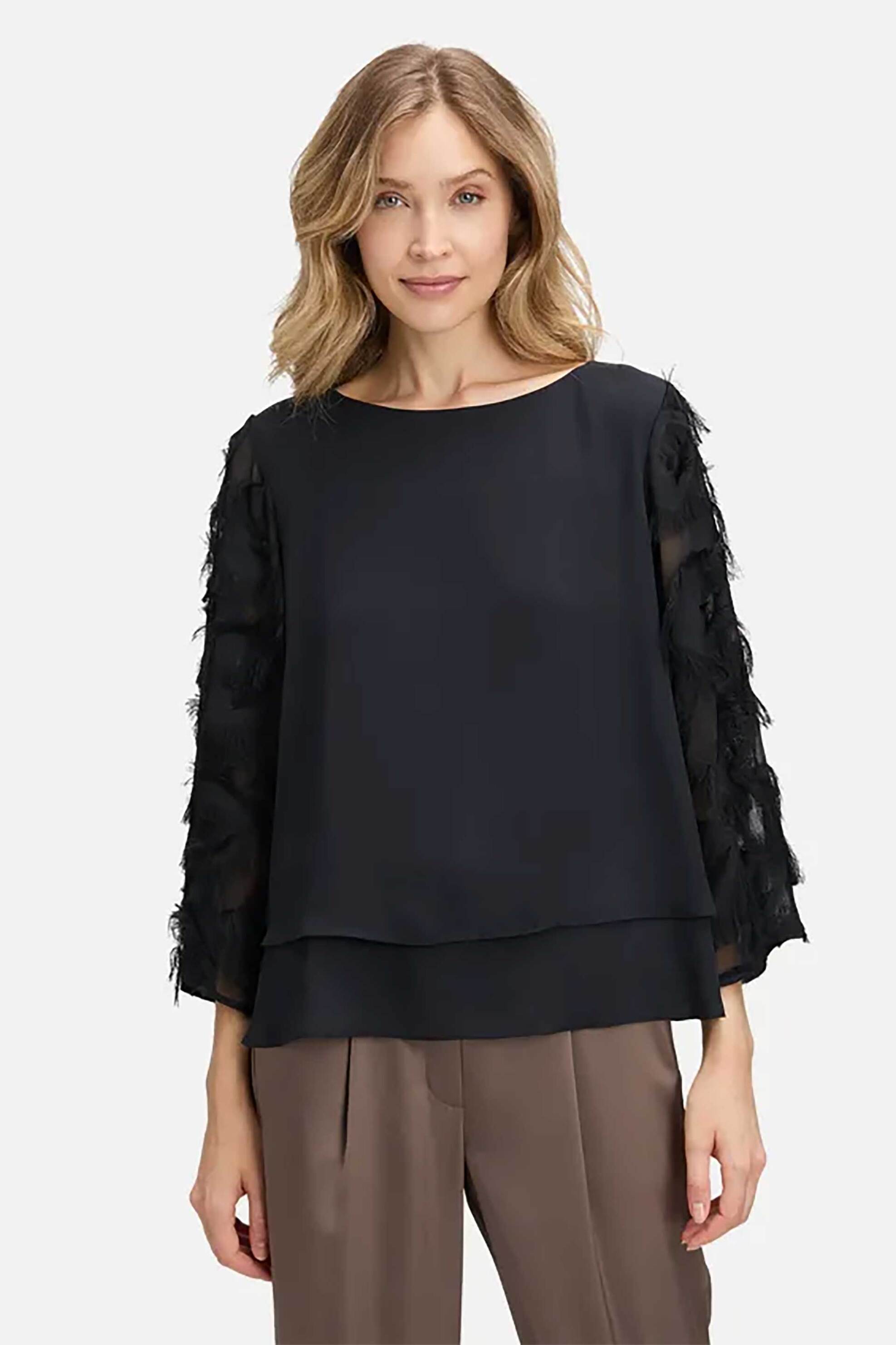 Betty Barclay γυναικεία μπλούζα με ξέφτια