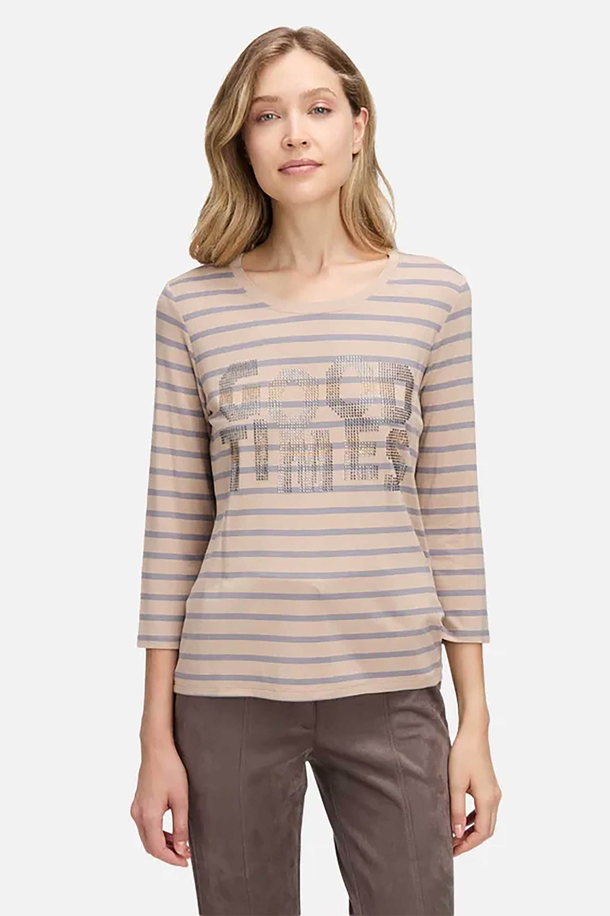 Betty Barclay γυναικεία μπλούζα με ριγέ print