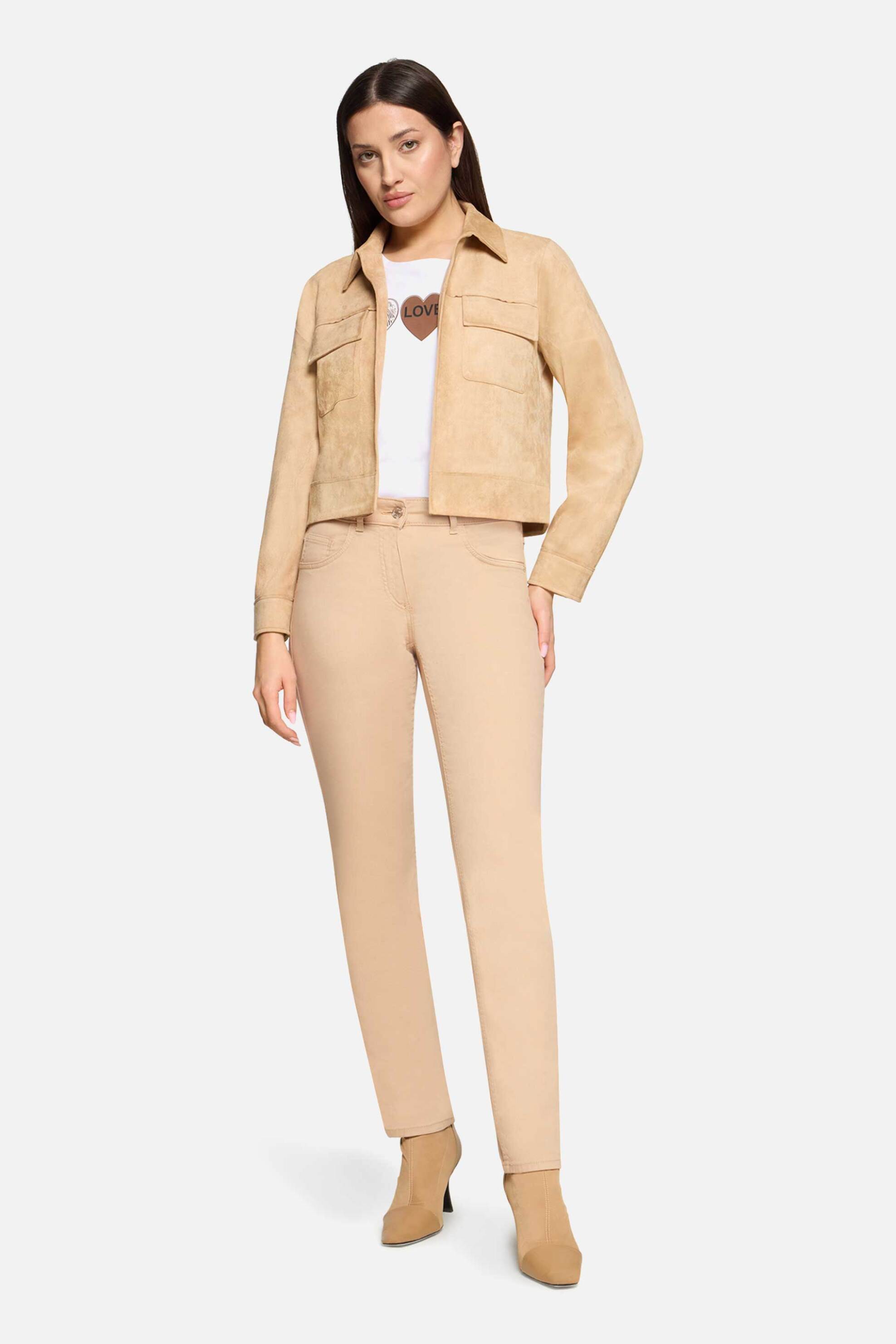 Betty Barclay γυναικείο τζιν παντελόνι Slim Fit - 6218/2031 Μπεζ - BETTY BARCLAY - 