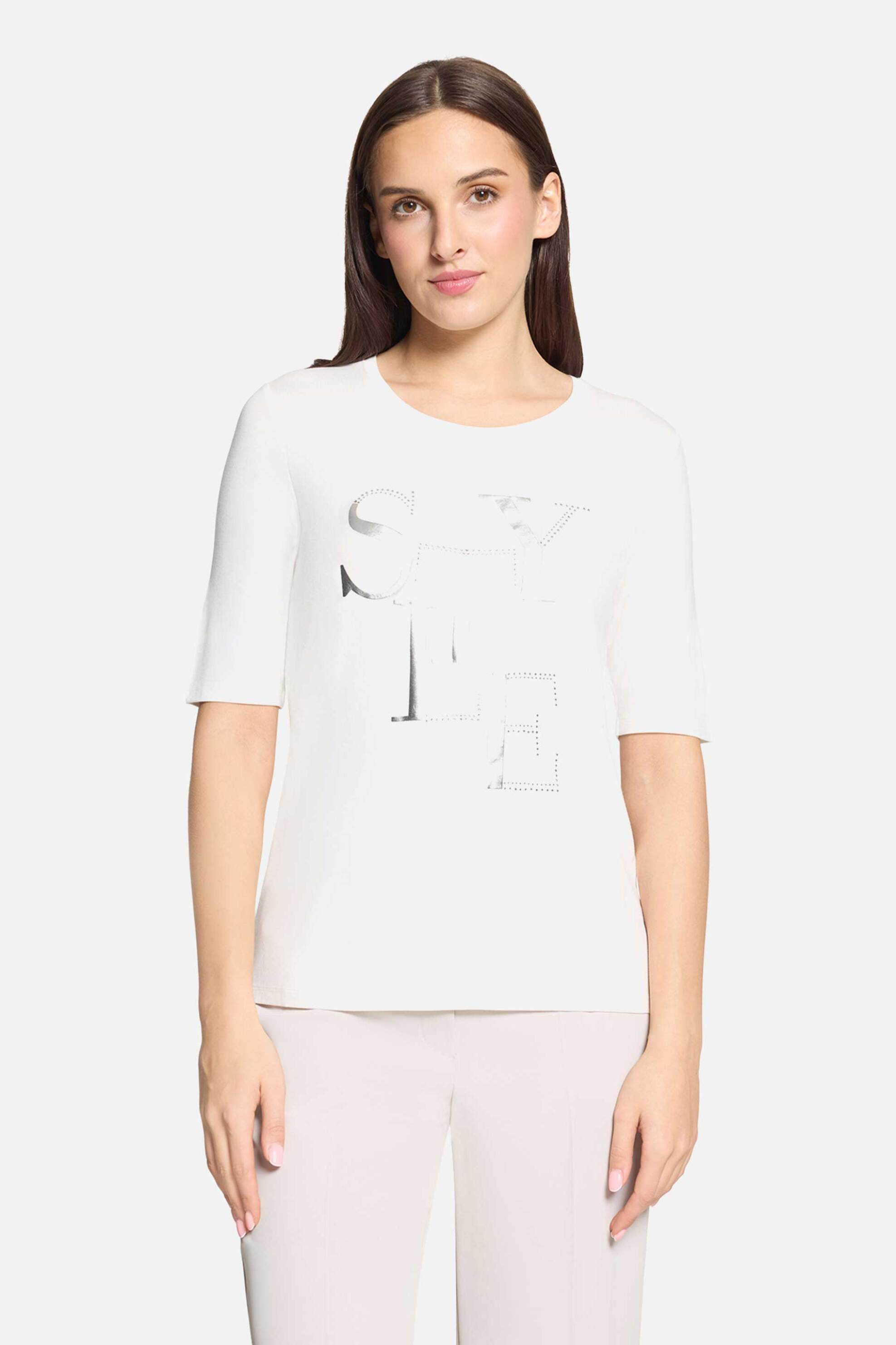 Betty Barclay γυναικείο T-shirt με print – 2746/2063 Λευκό