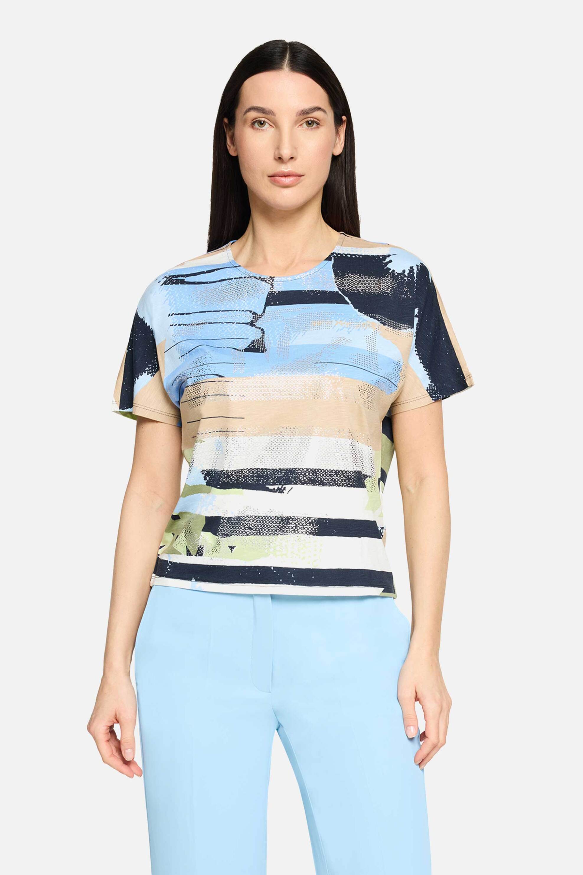 Betty Barclay γυναικείο Τ-shirt με all-over print oversized – 2751/1813 Γαλάζιο