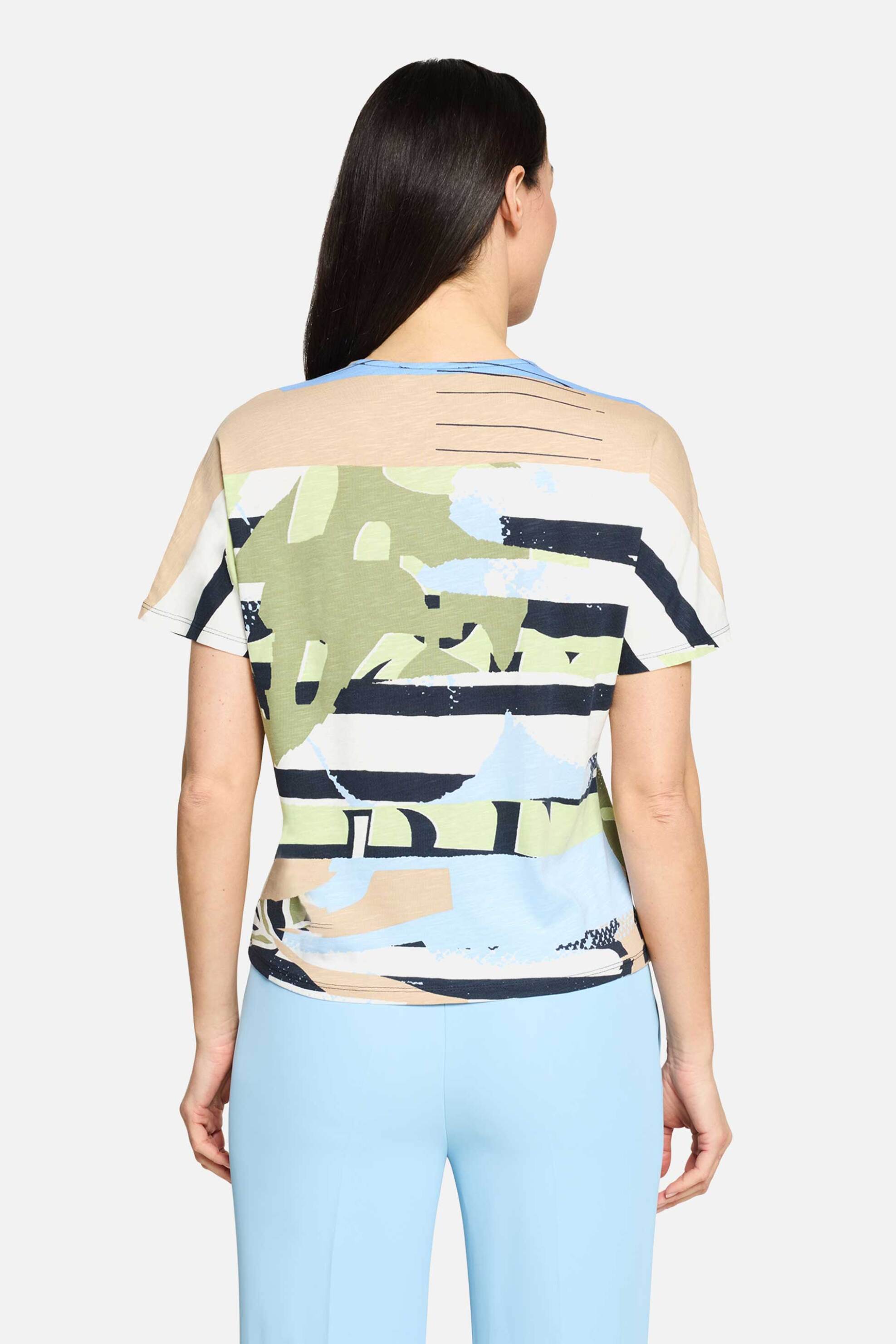 Betty Barclay Γυναικείο Τ-Shirt με All-Over Print Oversized - 2751 1813 Γαλάζιο