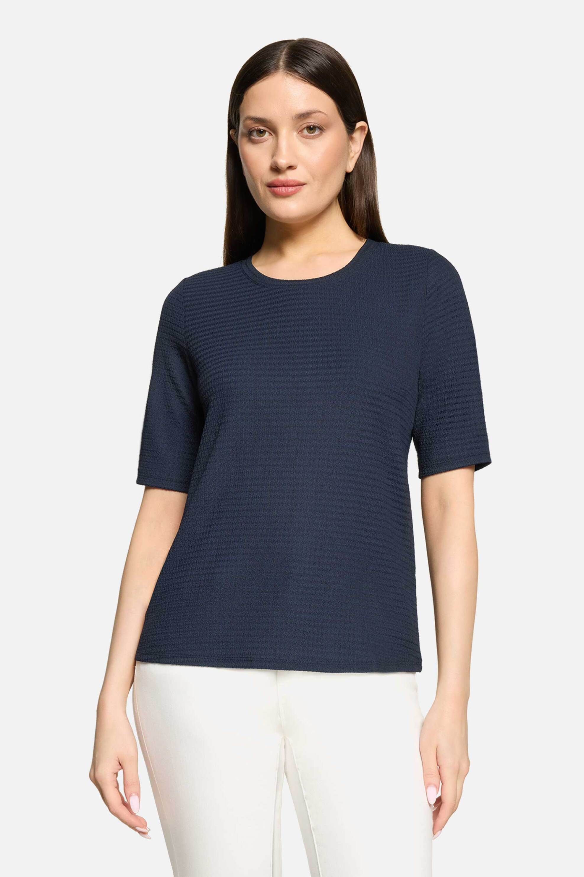 Betty Barclay γυναικείο Τ-shirt με ανάγλυφο σχέδιο – 2783/1863 Μπλε Σκούρο